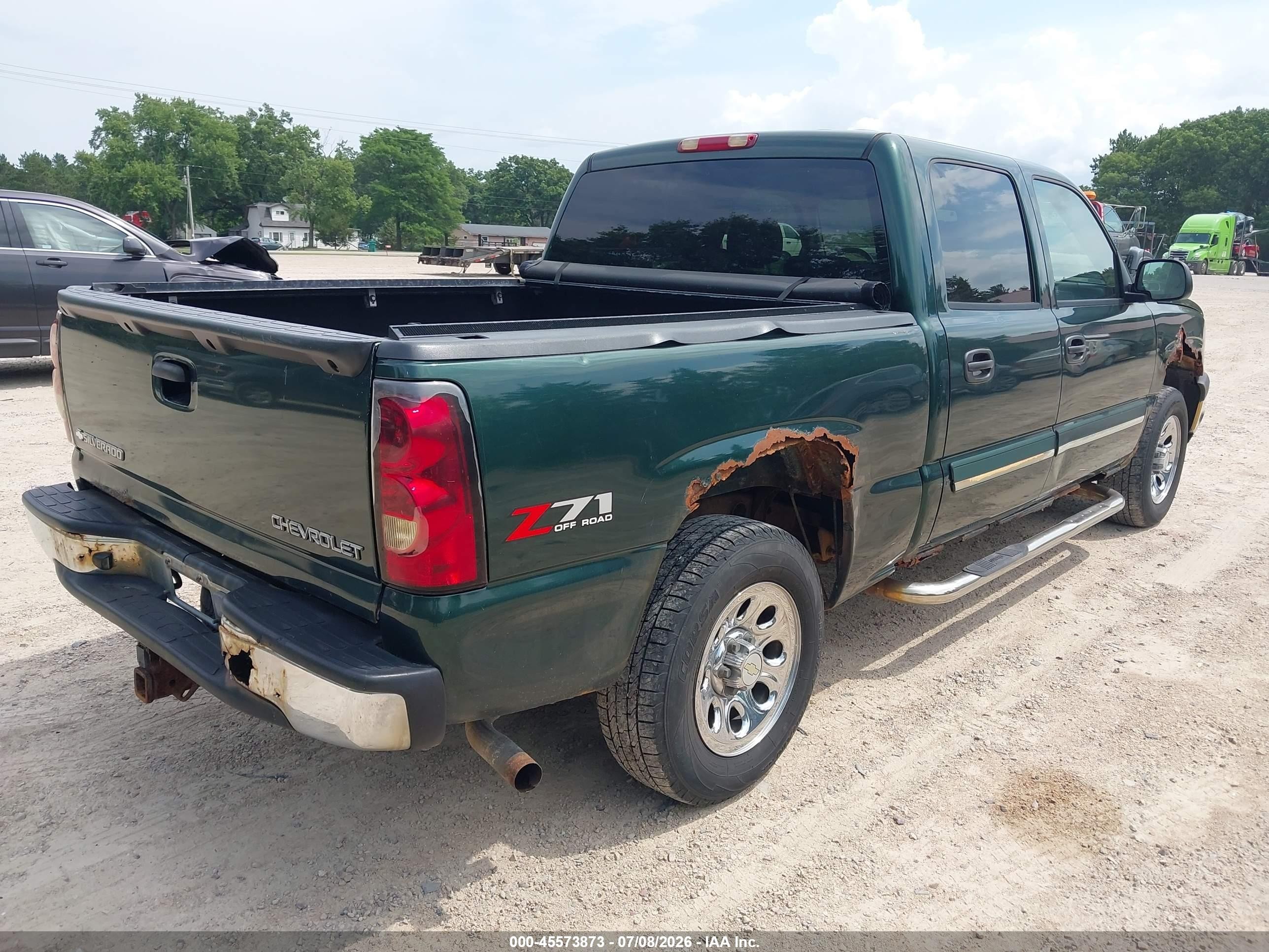 2004 Chevrolet Silverado 1500 Z71 Зеленый vin: 2GCEK13T641361643