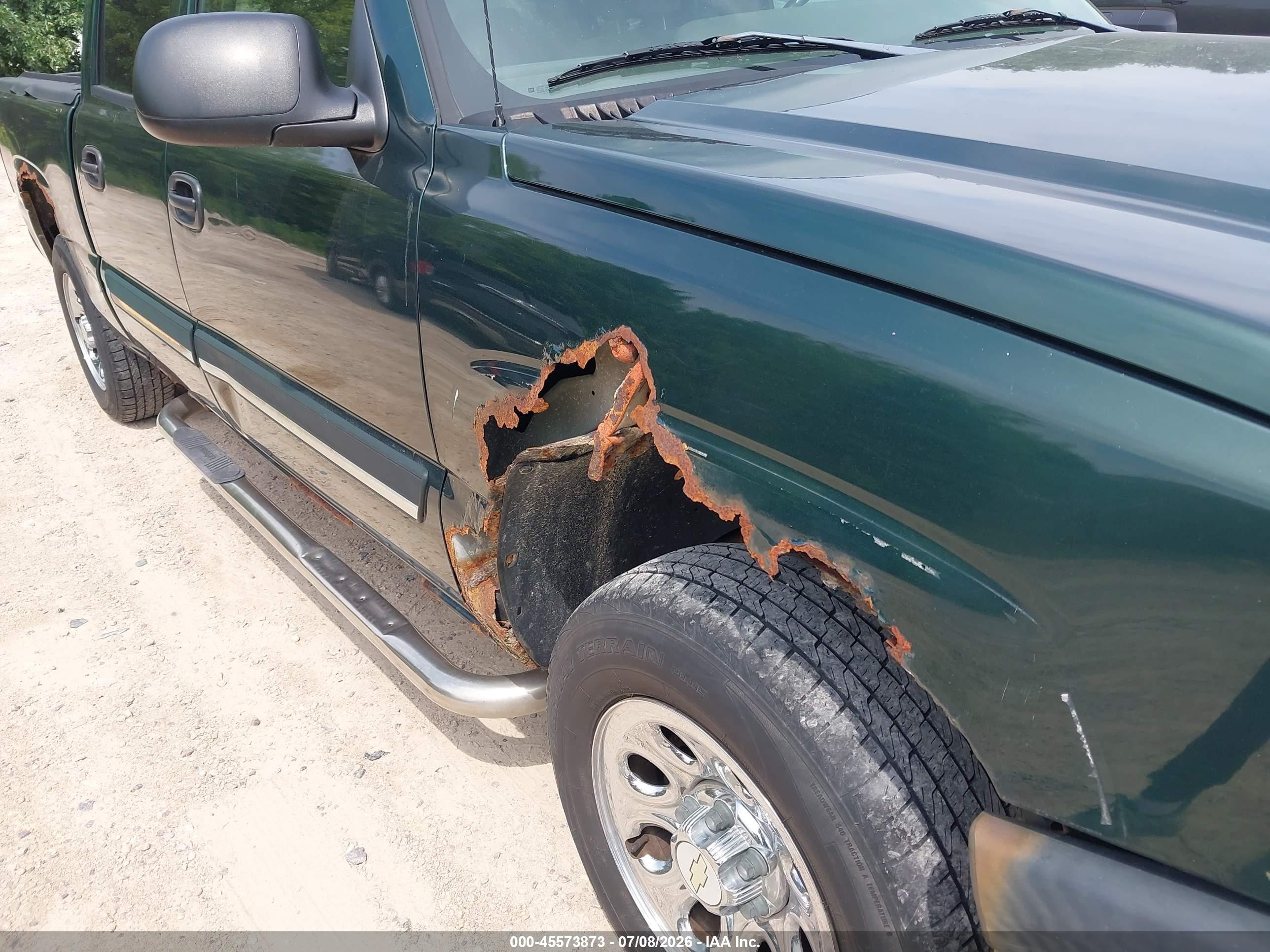 2004 Chevrolet Silverado 1500 Z71 Зеленый vin: 2GCEK13T641361643