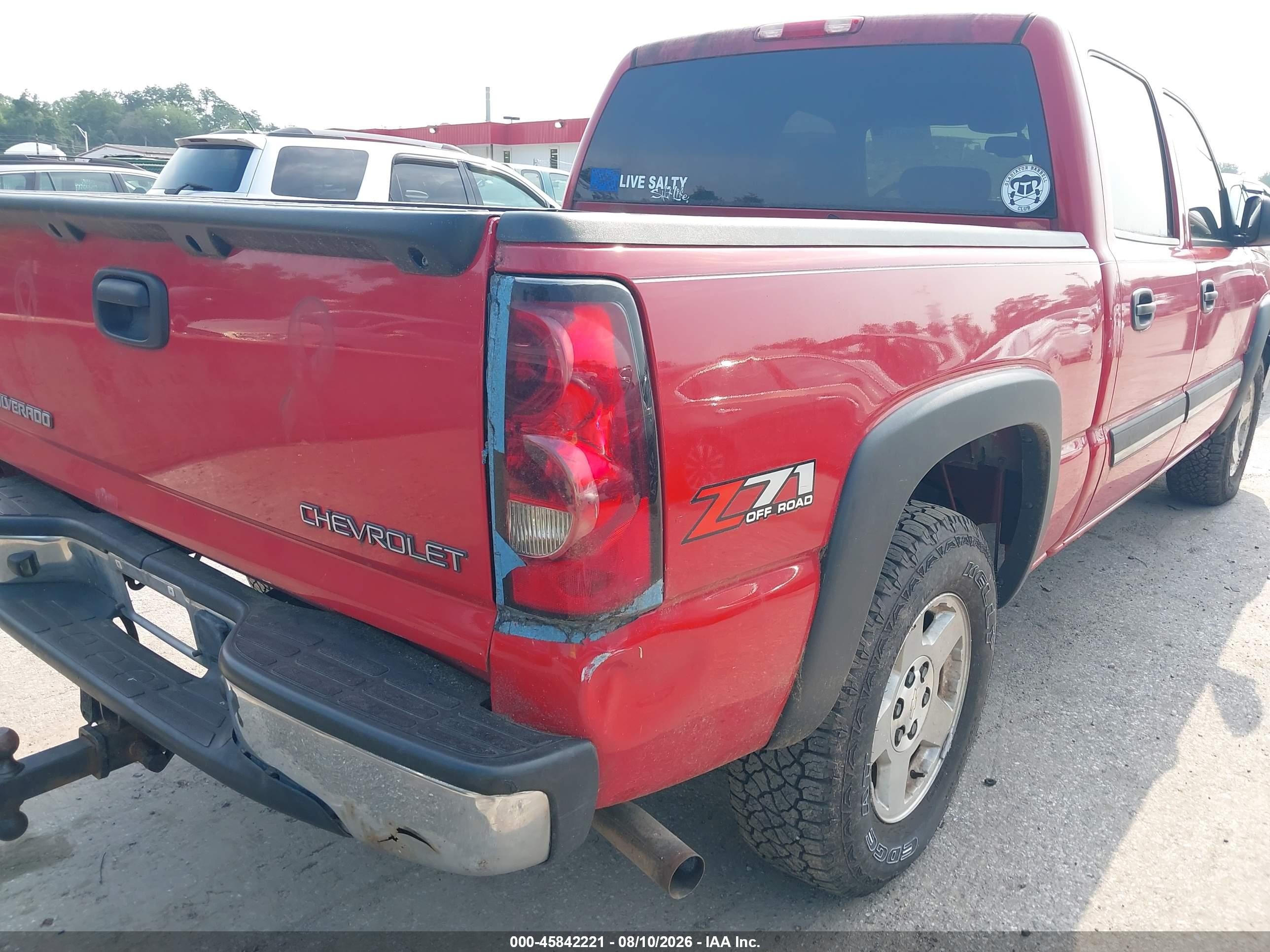 2004 Chevrolet Silverado 1500 Z71 Красный vin: 2GCEK13T641418651