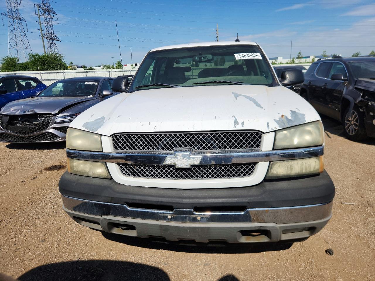 2005 Chevrolet Silverado K1500 White vin: 2GCEK13T651134731