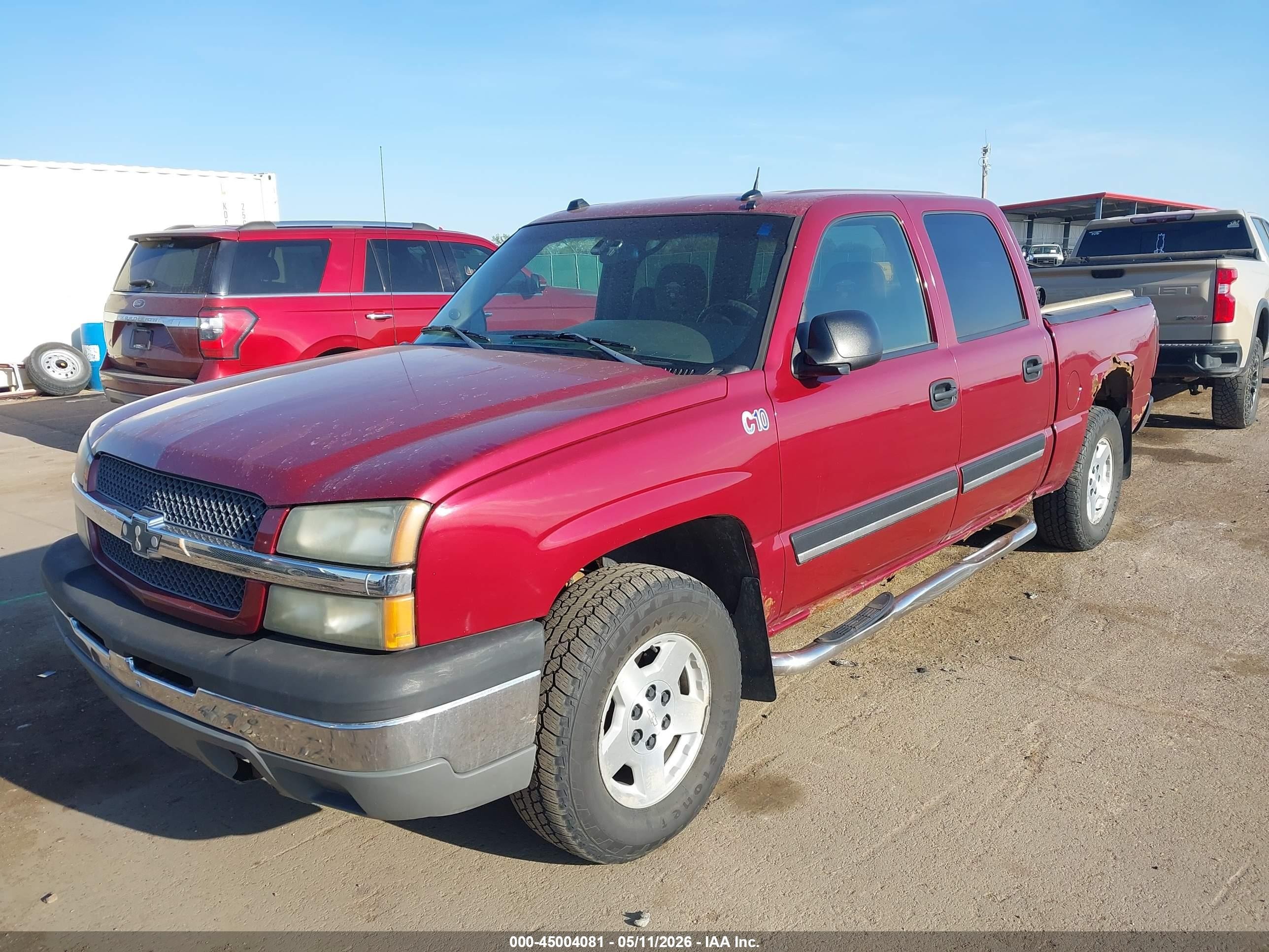 2005 Chevrolet Silverado 1500 Ls Красный vin: 2GCEK13T651240404