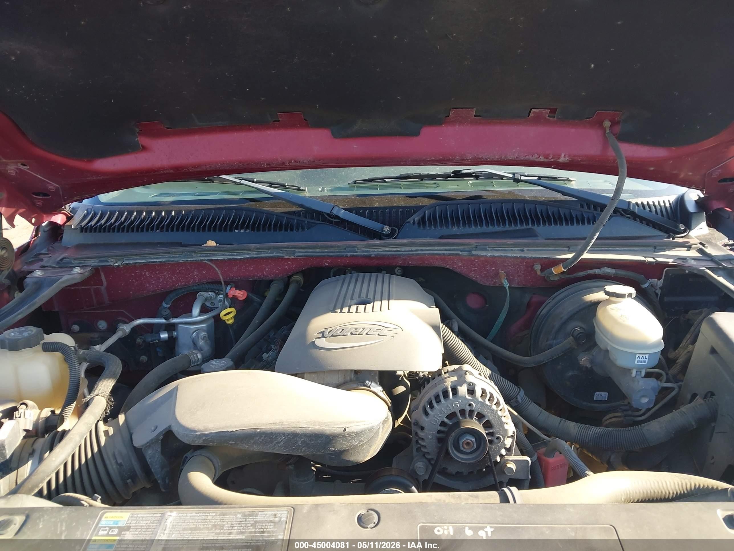 2005 Chevrolet Silverado 1500 Ls Красный vin: 2GCEK13T651240404