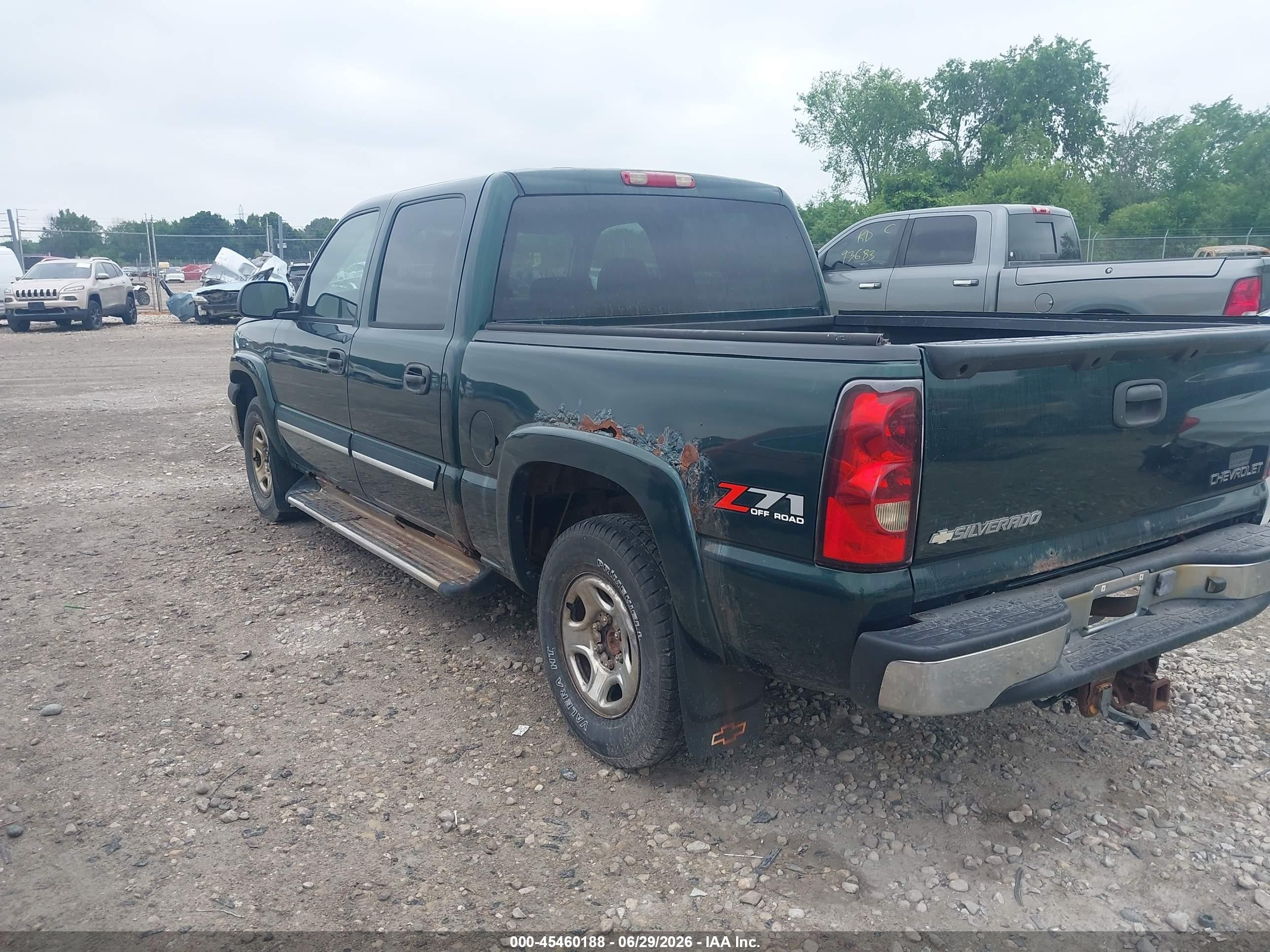 2005 Chevrolet Silverado 1500 Z71 Green vin: 2GCEK13T651274391