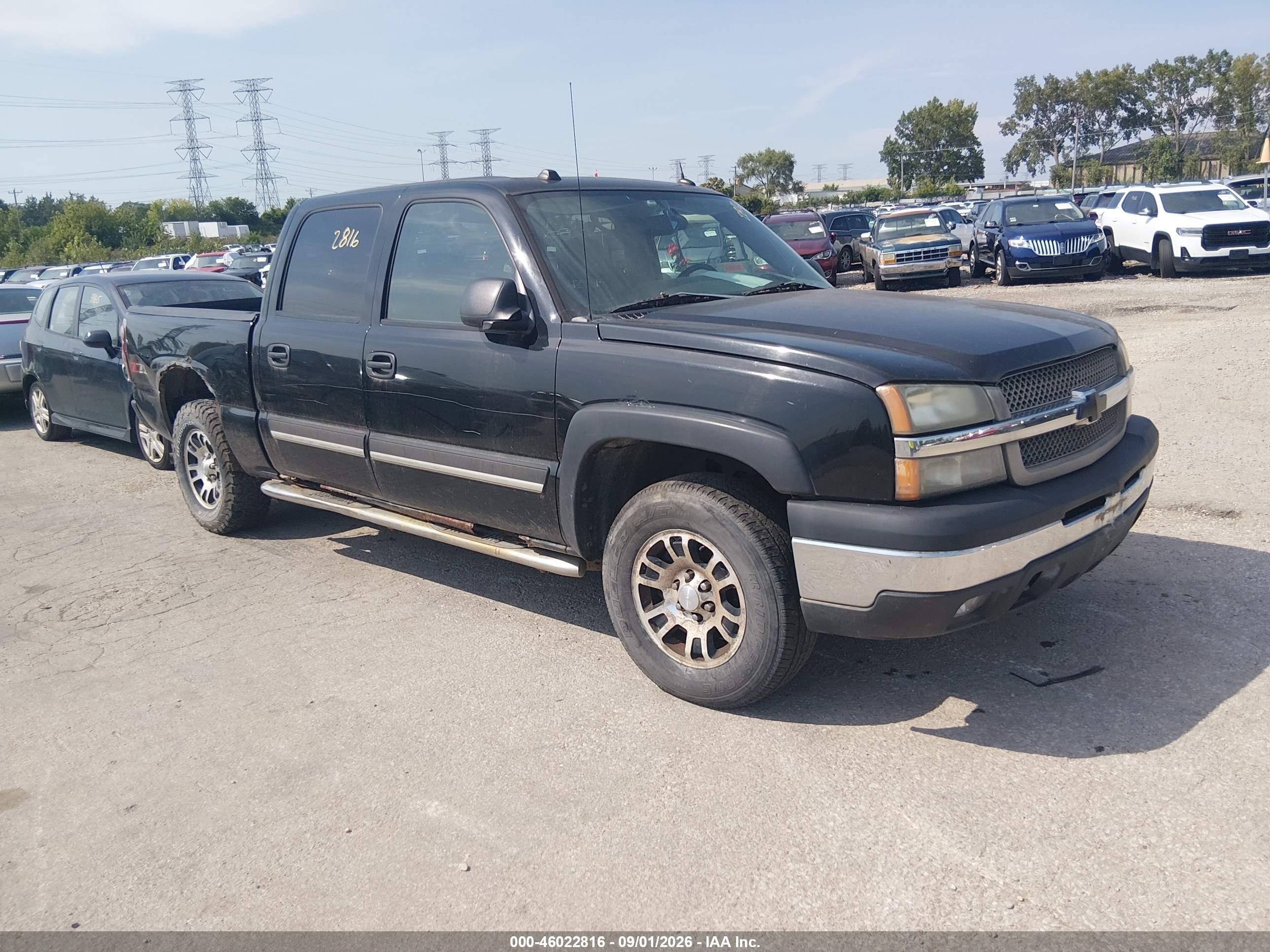 2005 Chevrolet Silverado 1500 Z71 Black vin: 2GCEK13T651341135