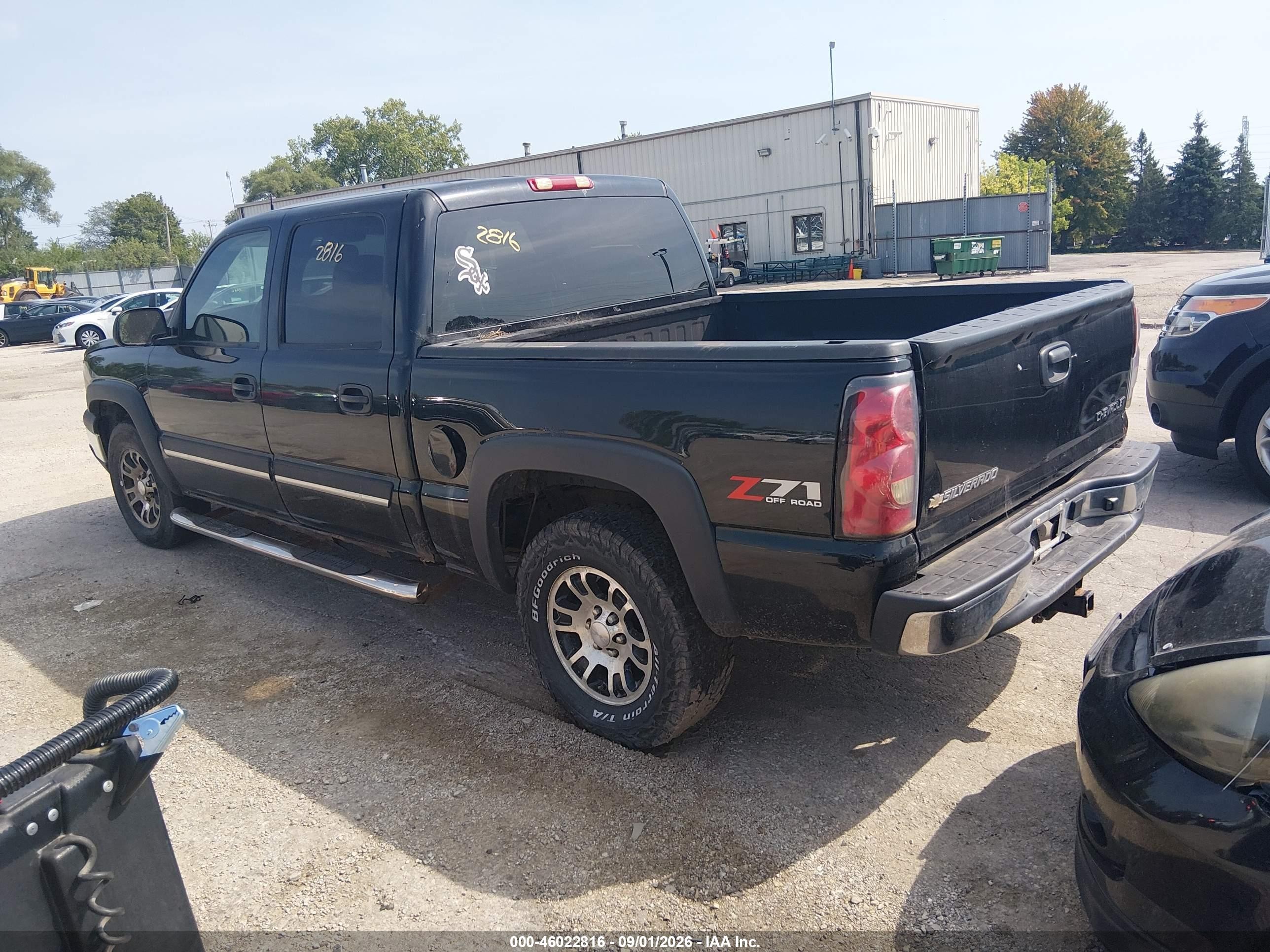 2005 Chevrolet Silverado 1500 Z71 Black vin: 2GCEK13T651341135