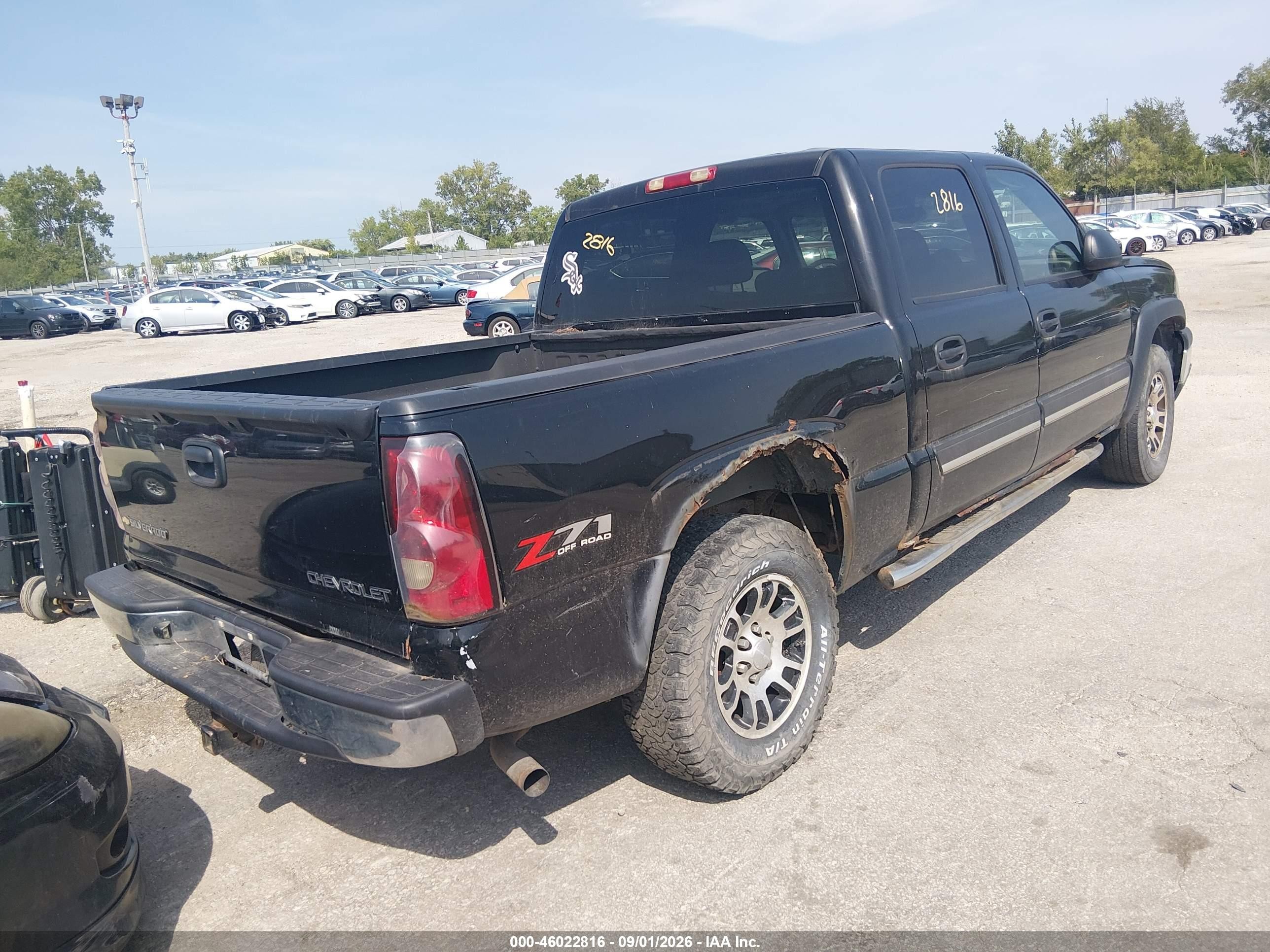 2005 Chevrolet Silverado 1500 Z71 Black vin: 2GCEK13T651341135
