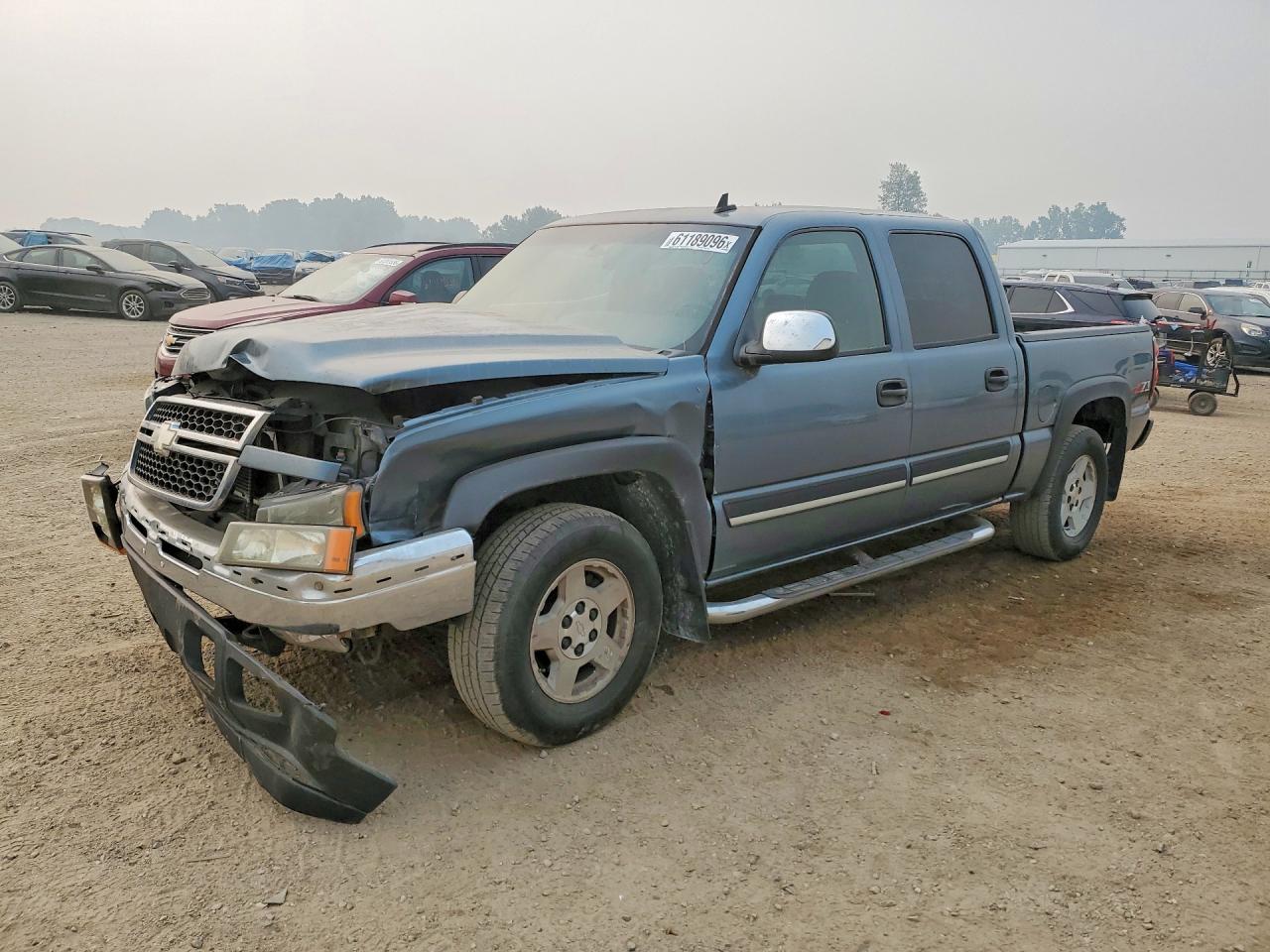 2006 Chevrolet Silverado K1500 Blue vin: 2GCEK13T761144654