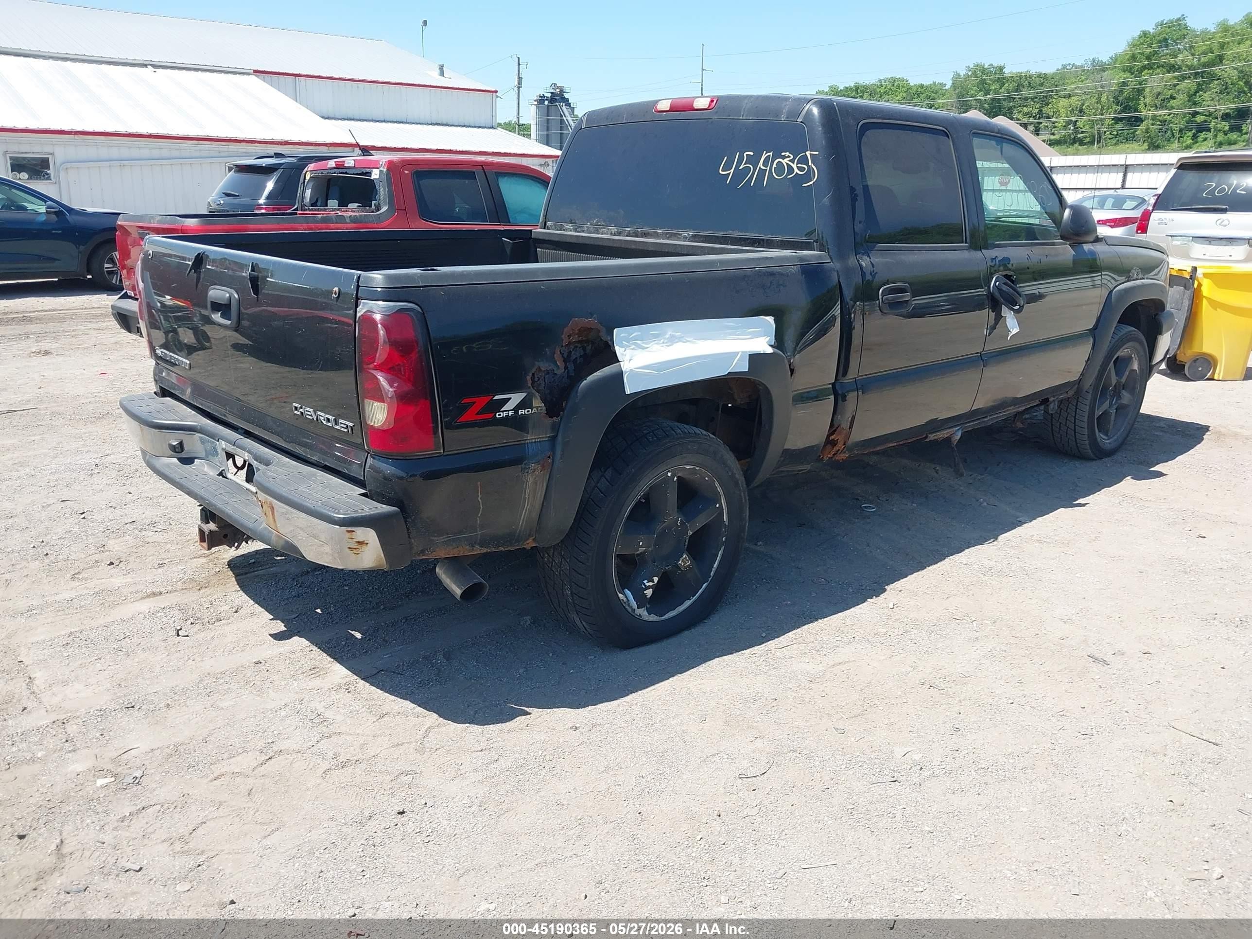2004 Chevrolet Silverado 1500 Z71 Black vin: 2GCEK13T841319846