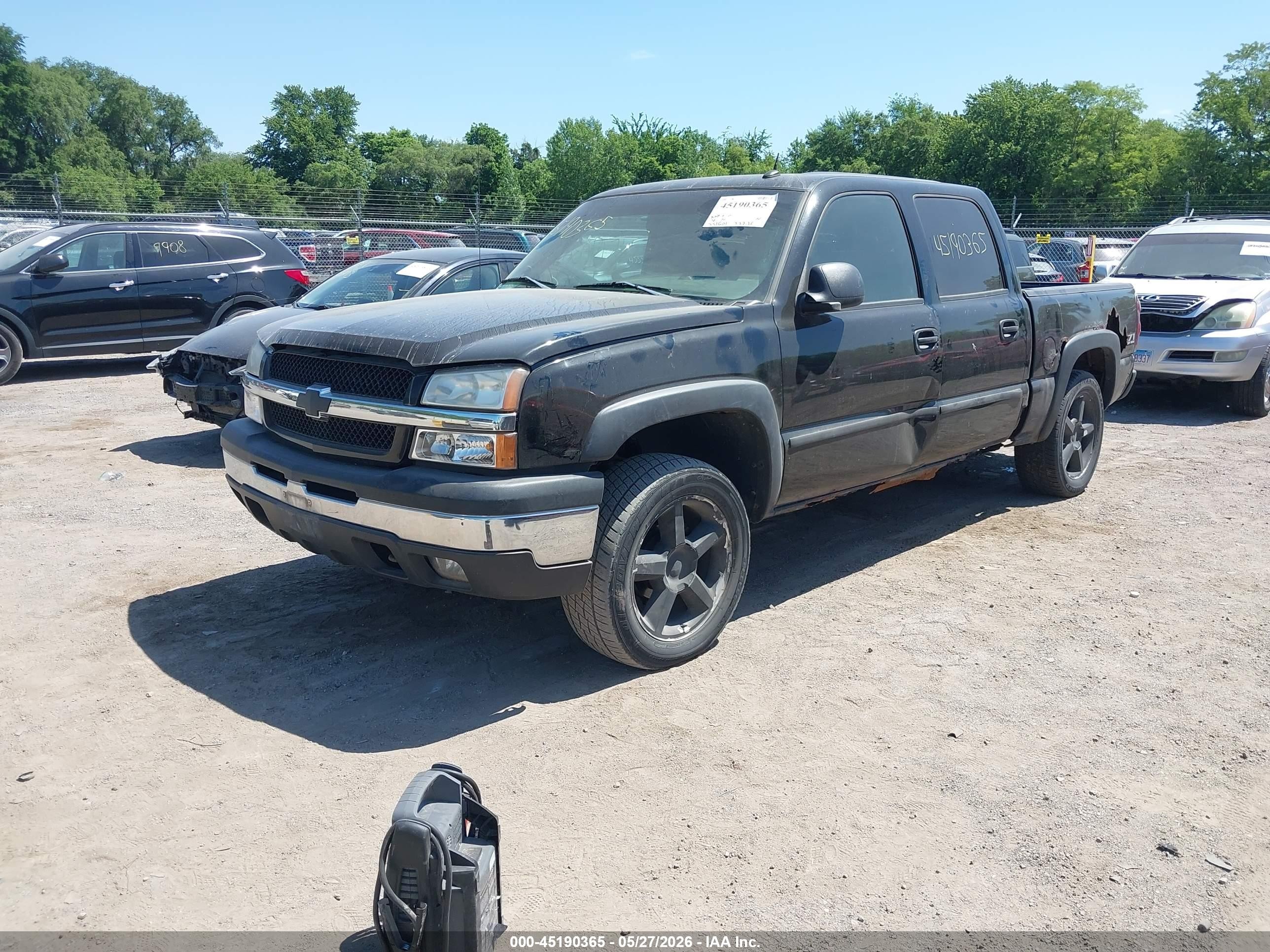 2004 Chevrolet Silverado 1500 Z71 Black vin: 2GCEK13T841319846