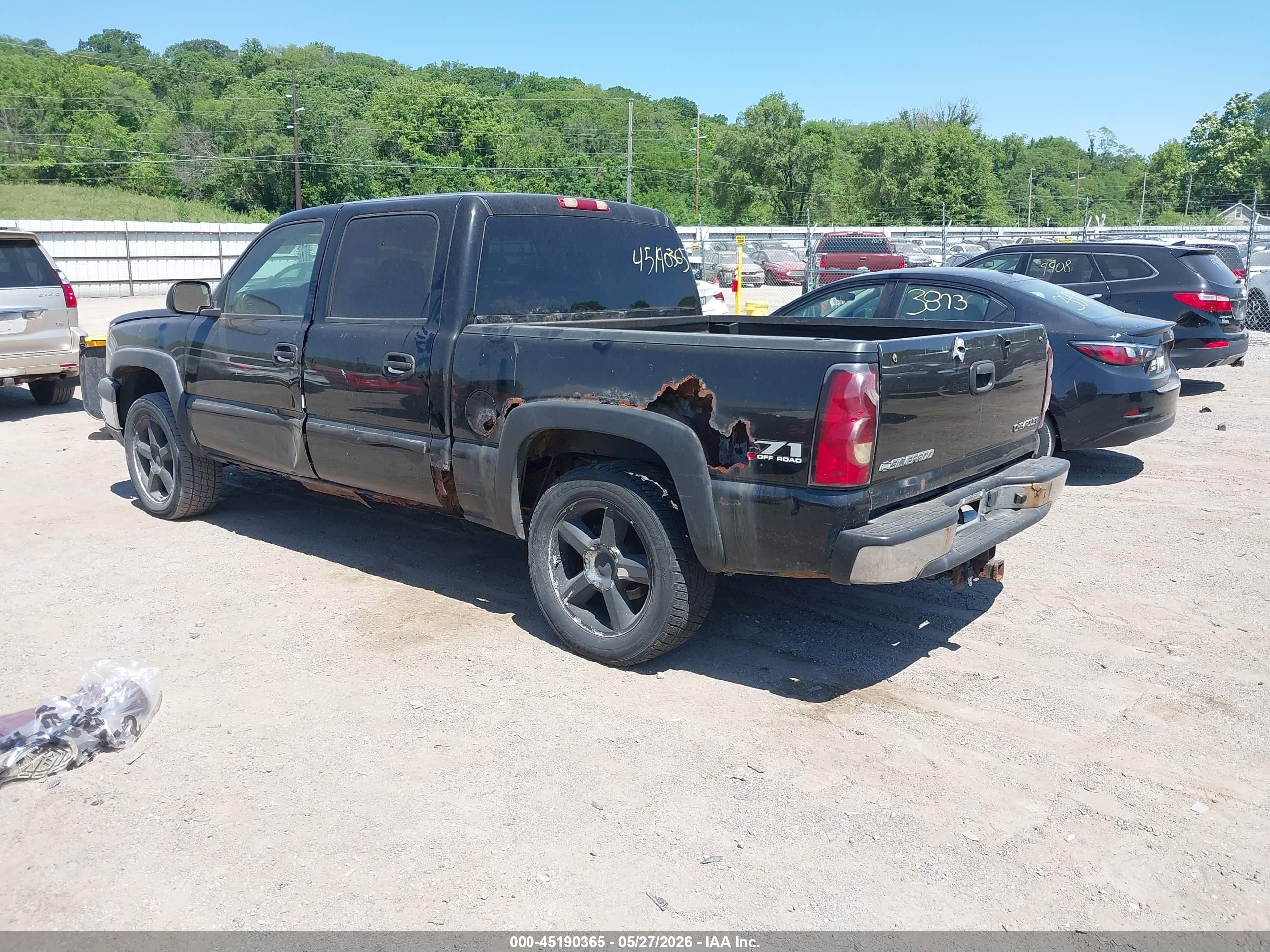 2004 Chevrolet Silverado 1500 Z71 Black vin: 2GCEK13T841319846