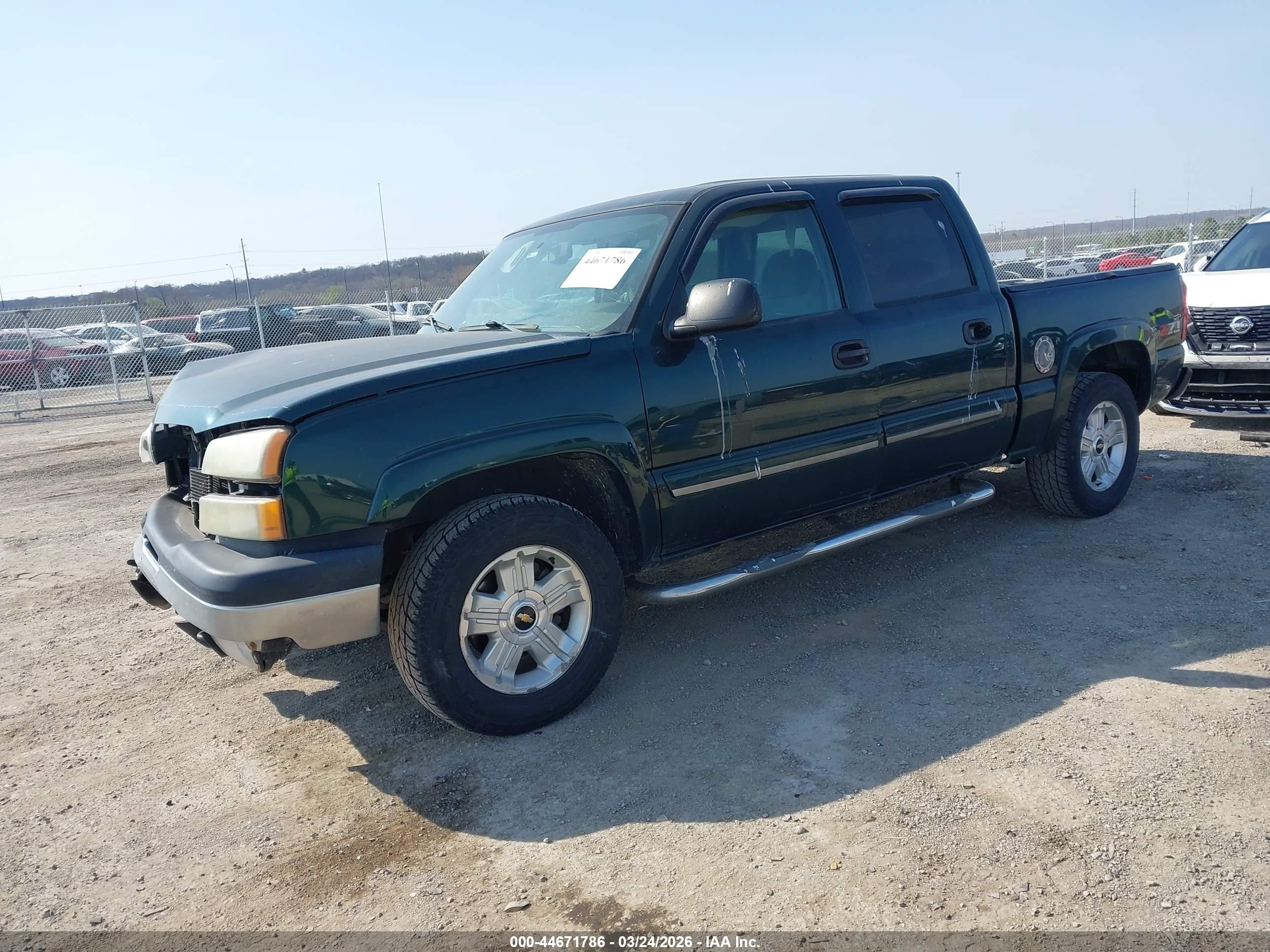 2005 Chevrolet Silverado 1500 Z71 Green vin: 2GCEK13T851227671
