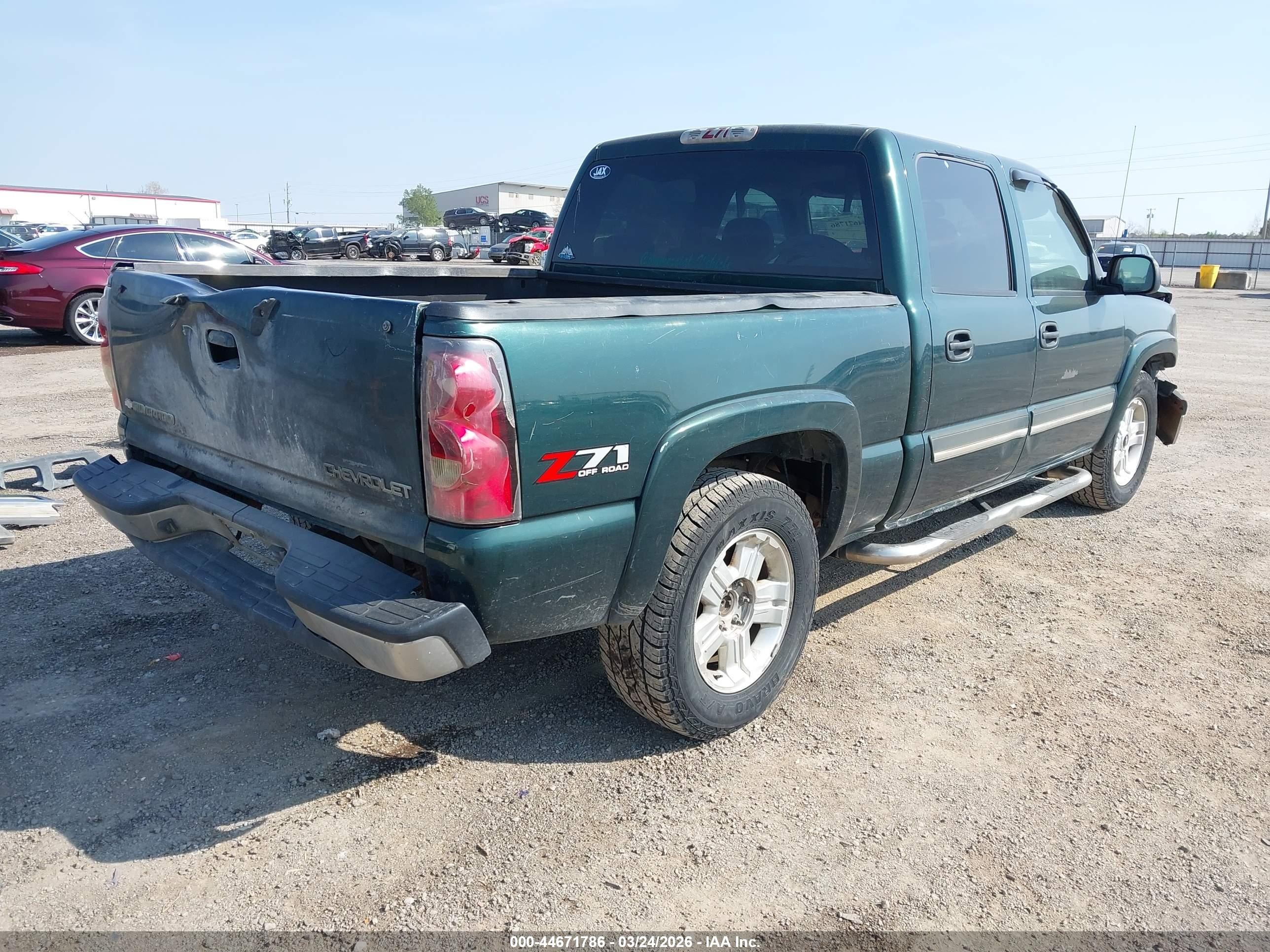 2005 Chevrolet Silverado 1500 Z71 Green vin: 2GCEK13T851227671
