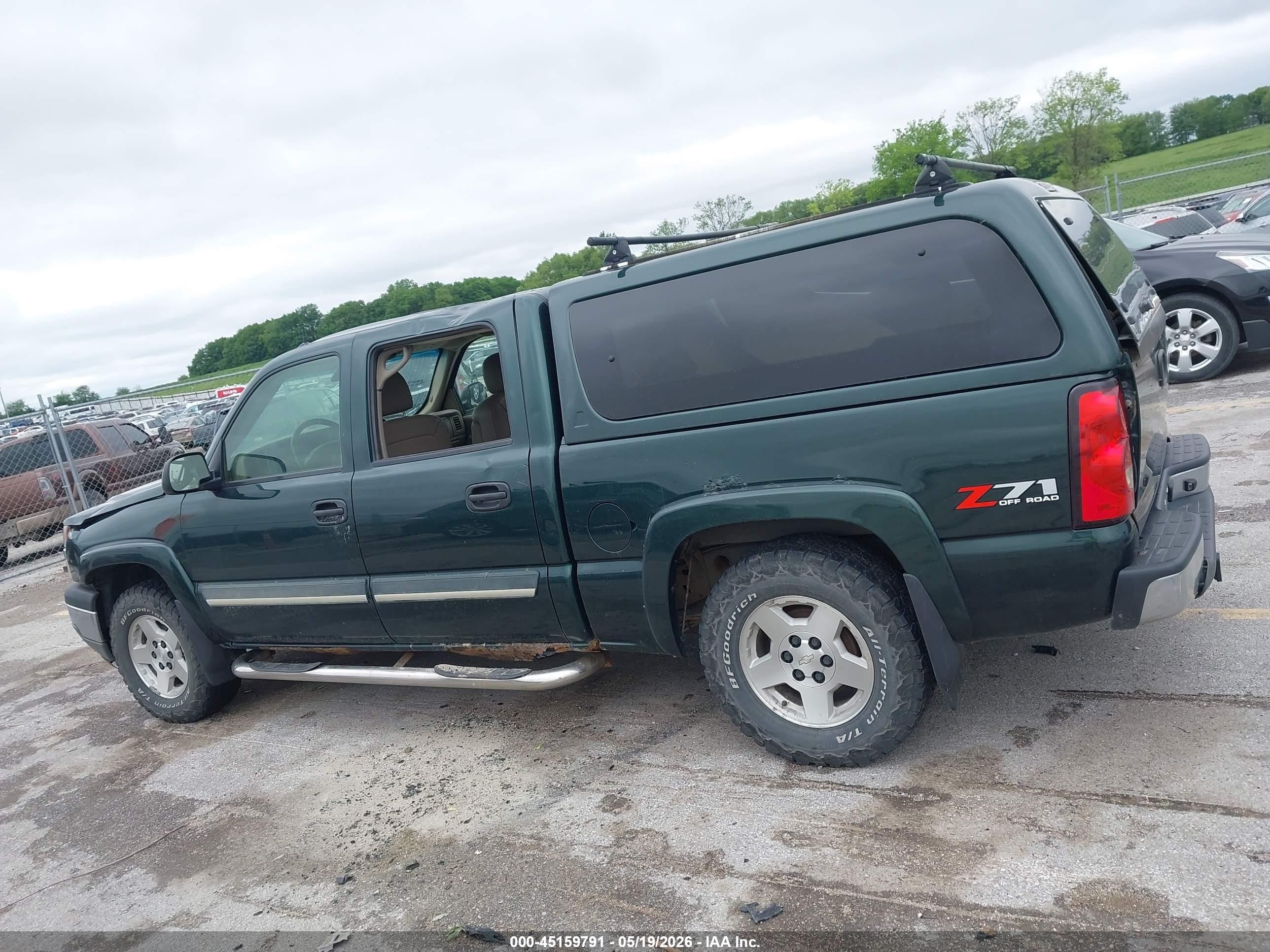2005 Chevrolet Silverado 1500 Z71 Green vin: 2GCEK13T851282542