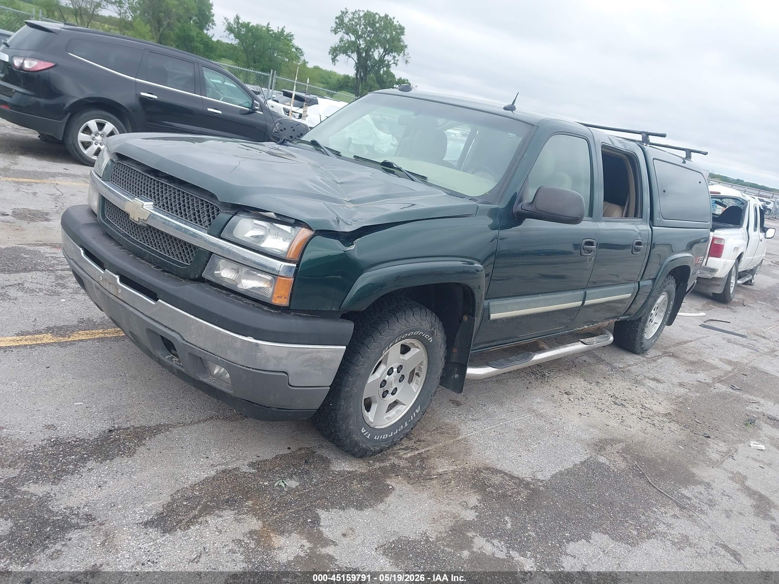 2005 Chevrolet Silverado 1500 Z71 Green vin: 2GCEK13T851282542
