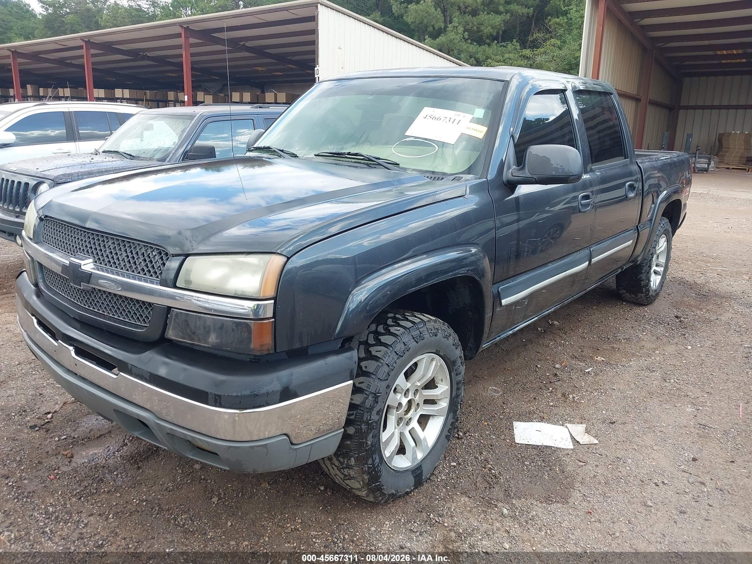 2005 Chevrolet Silverado 1500 Z71 Blue vin: 2GCEK13T851328564