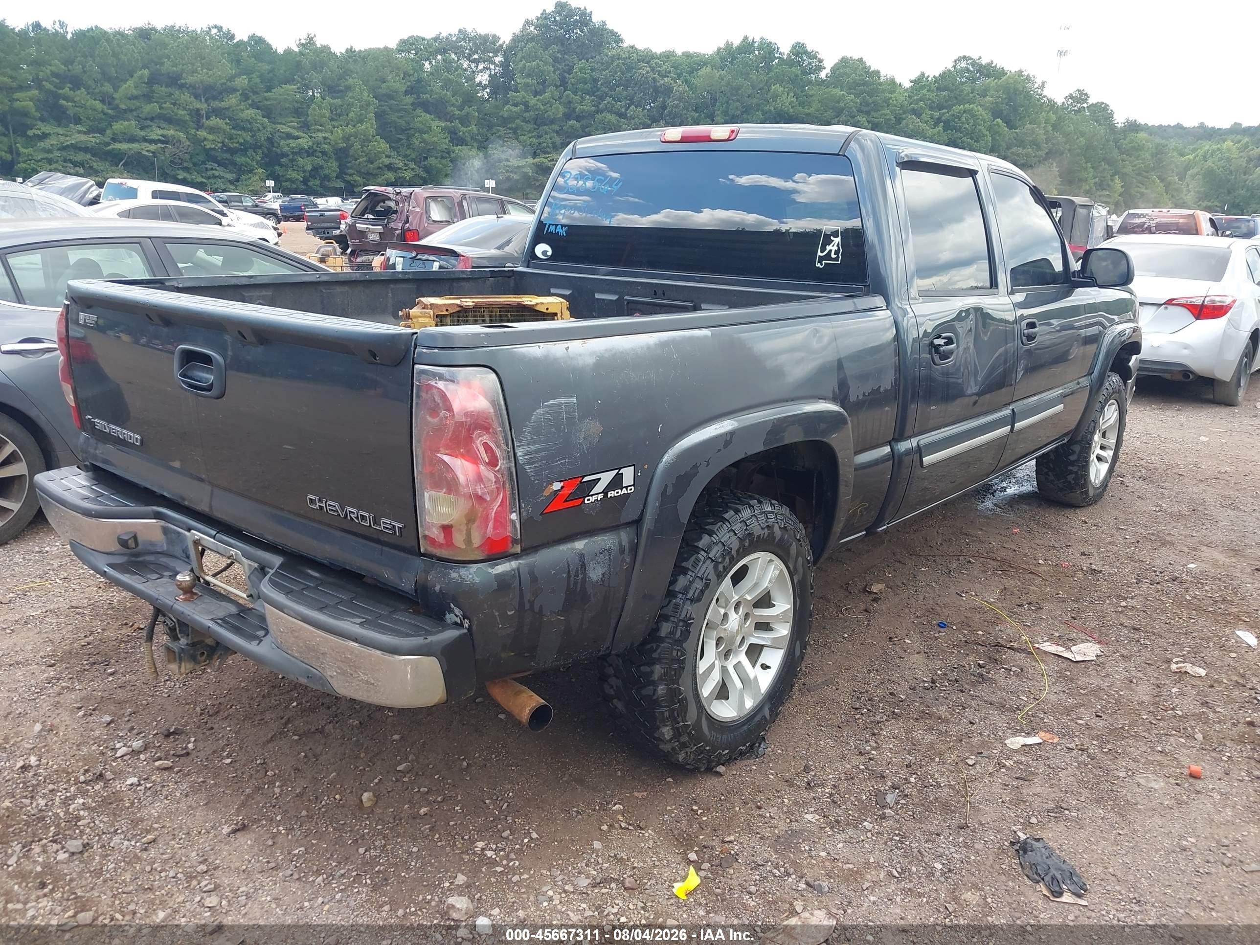 2005 Chevrolet Silverado 1500 Z71 Blue vin: 2GCEK13T851328564