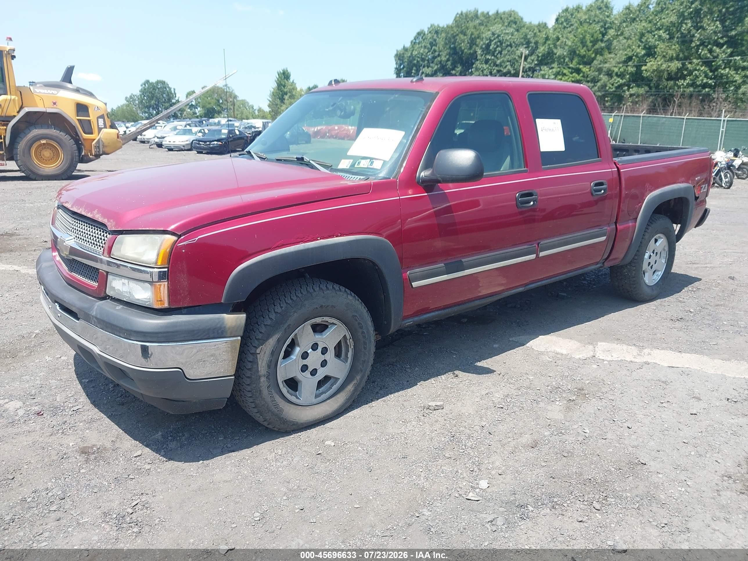 2005 Chevrolet Silverado 1500 Z71 Красный vin: 2GCEK13T851371690