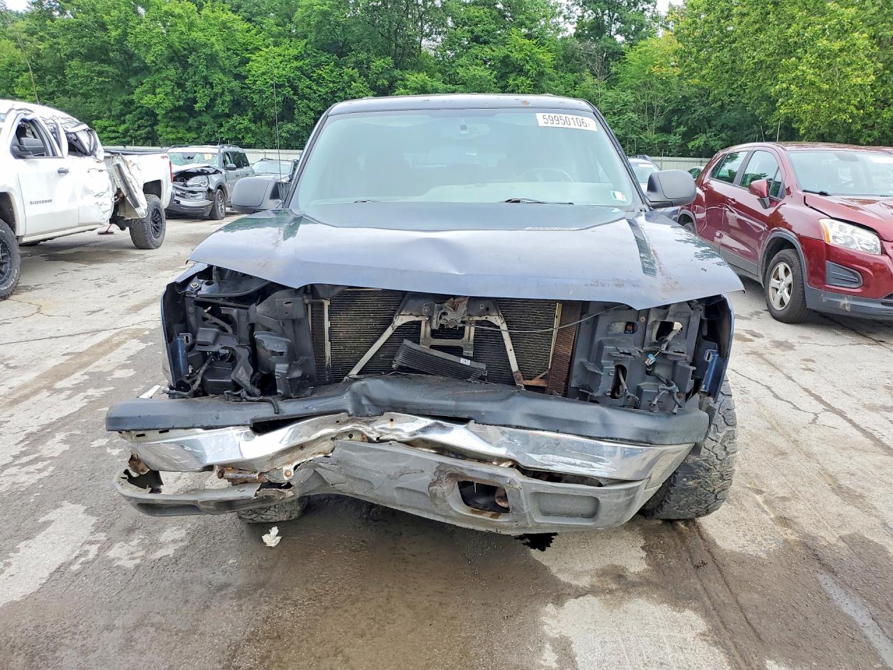 2005 Chevrolet Silverado K1500 Blue vin: 2GCEK13T851389025