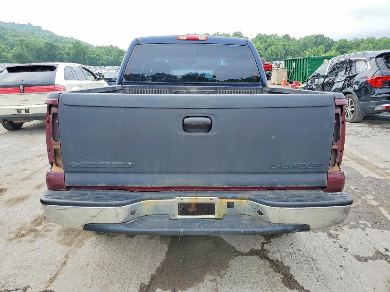 2005 Chevrolet Silverado K1500 Blue vin: 2GCEK13T851389025