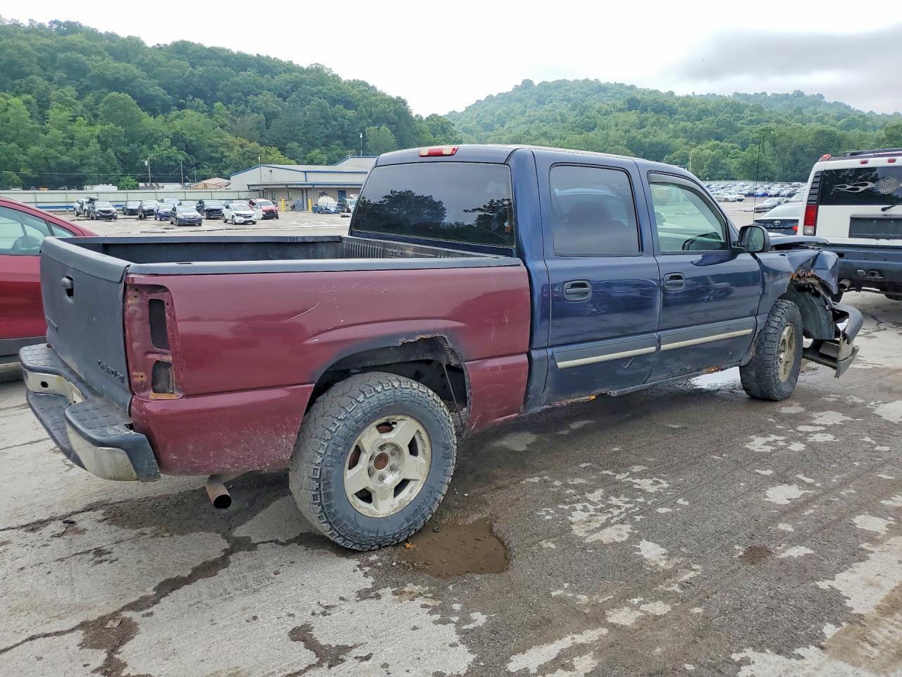 2005 Chevrolet Silverado K1500 Blue vin: 2GCEK13T851389025