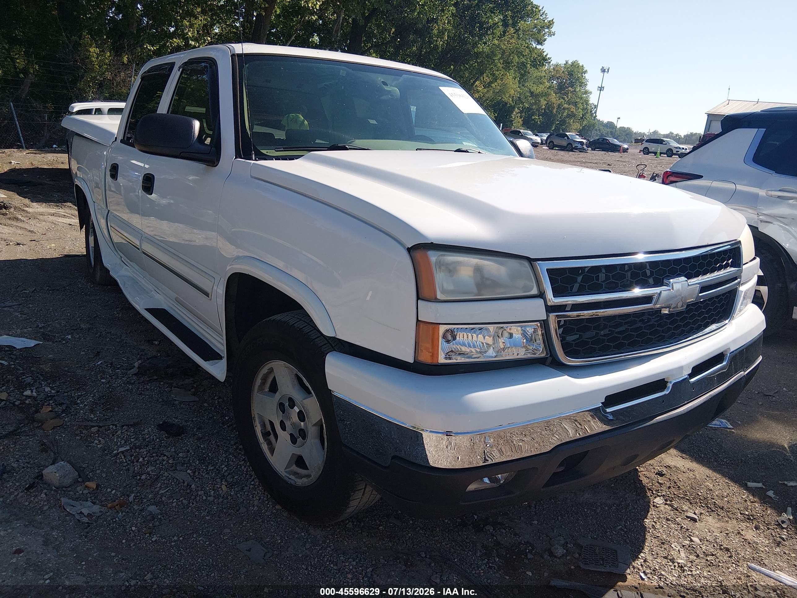 2006 Chevrolet Silverado 1500 Lt3 White vin: 2GCEK13T861127796