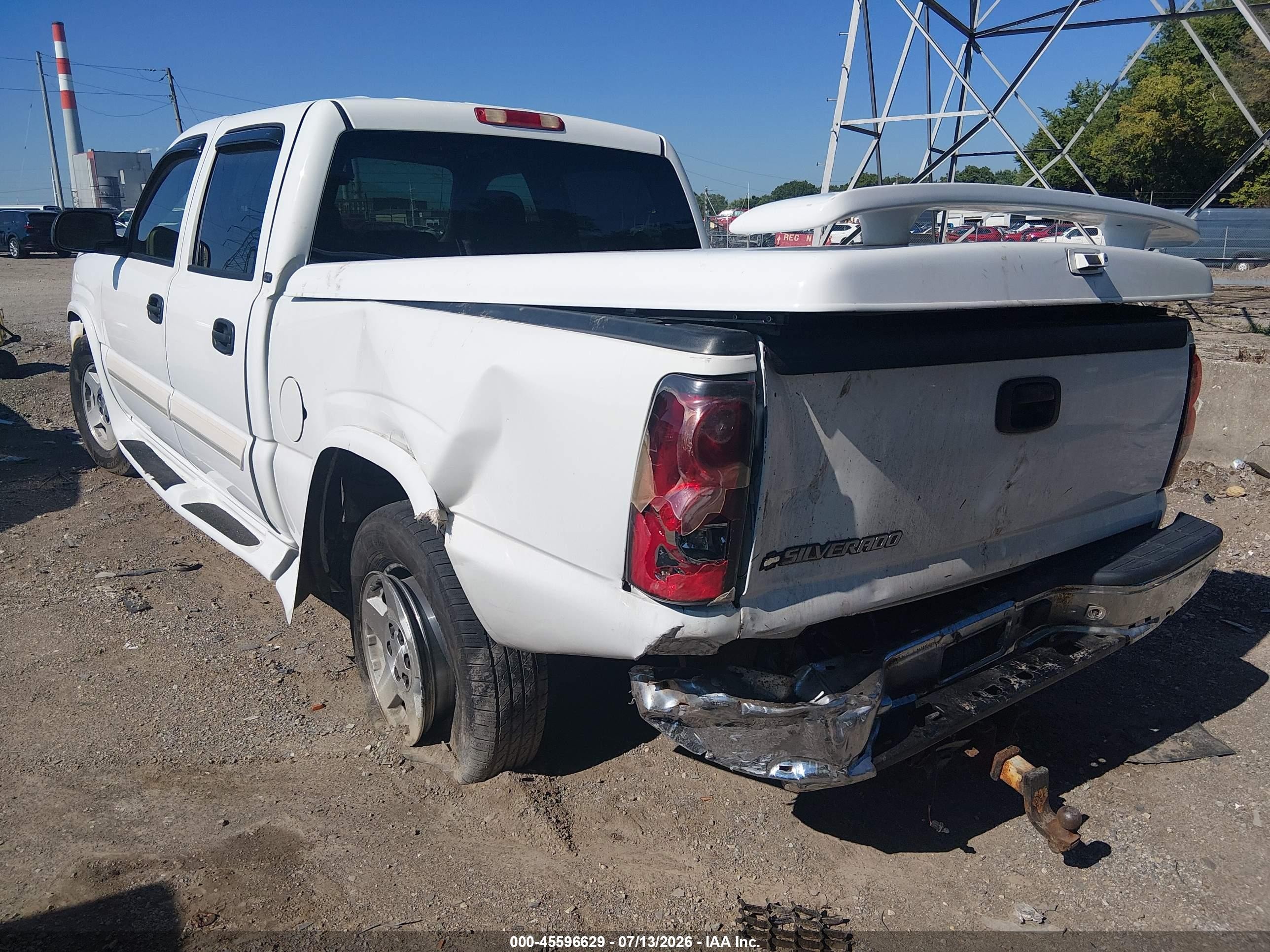 2006 Chevrolet Silverado 1500 Lt3 White vin: 2GCEK13T861127796