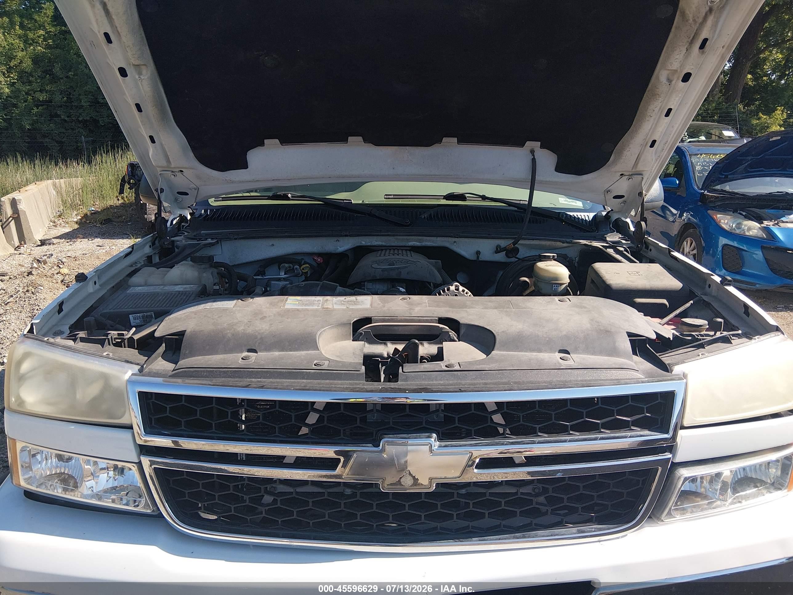 2006 Chevrolet Silverado 1500 Lt3 White vin: 2GCEK13T861127796