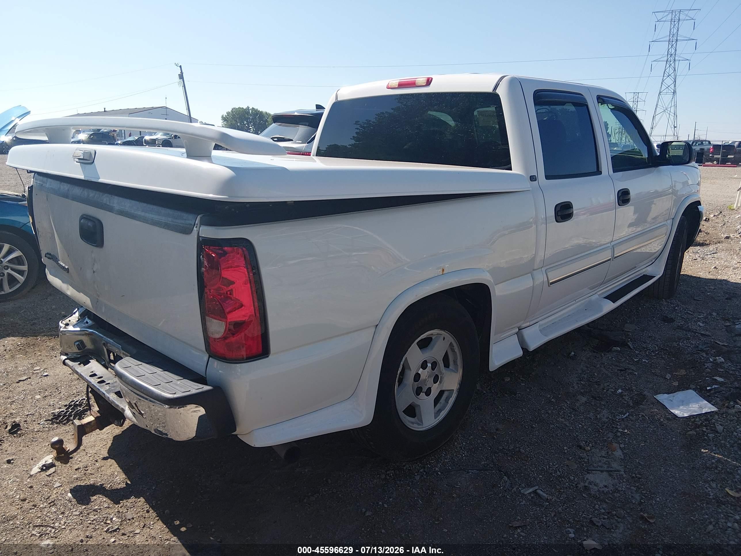 2006 Chevrolet Silverado 1500 Lt3 White vin: 2GCEK13T861127796