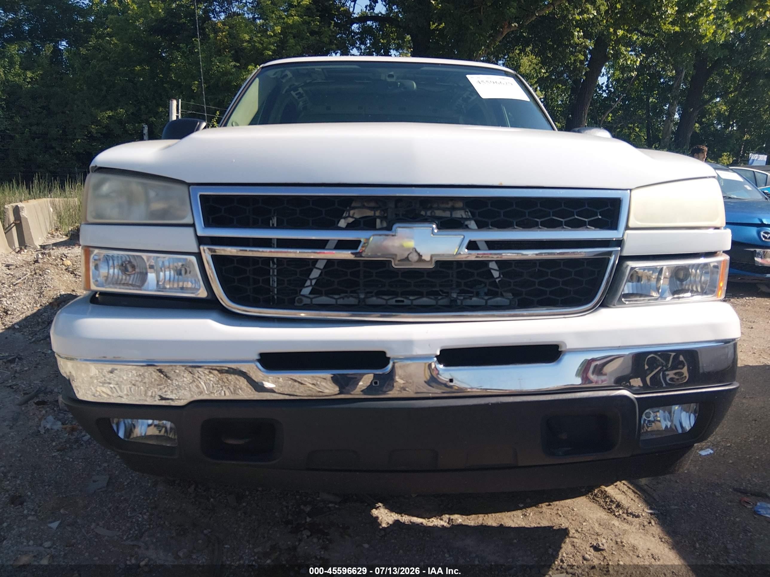 2006 Chevrolet Silverado 1500 Lt3 White vin: 2GCEK13T861127796