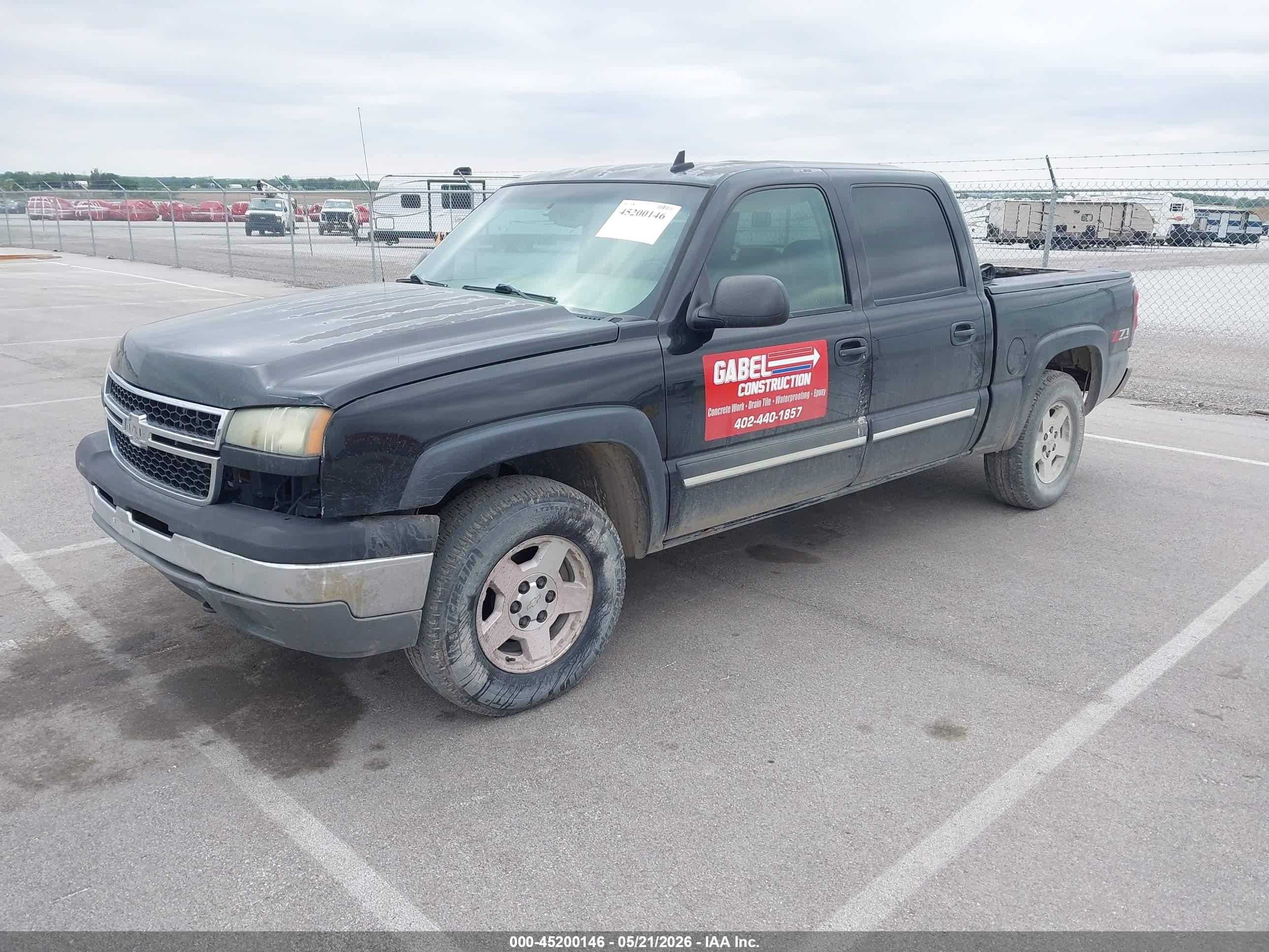 2006 Chevrolet Silverado 1500 Lt2 Black vin: 2GCEK13T861135462