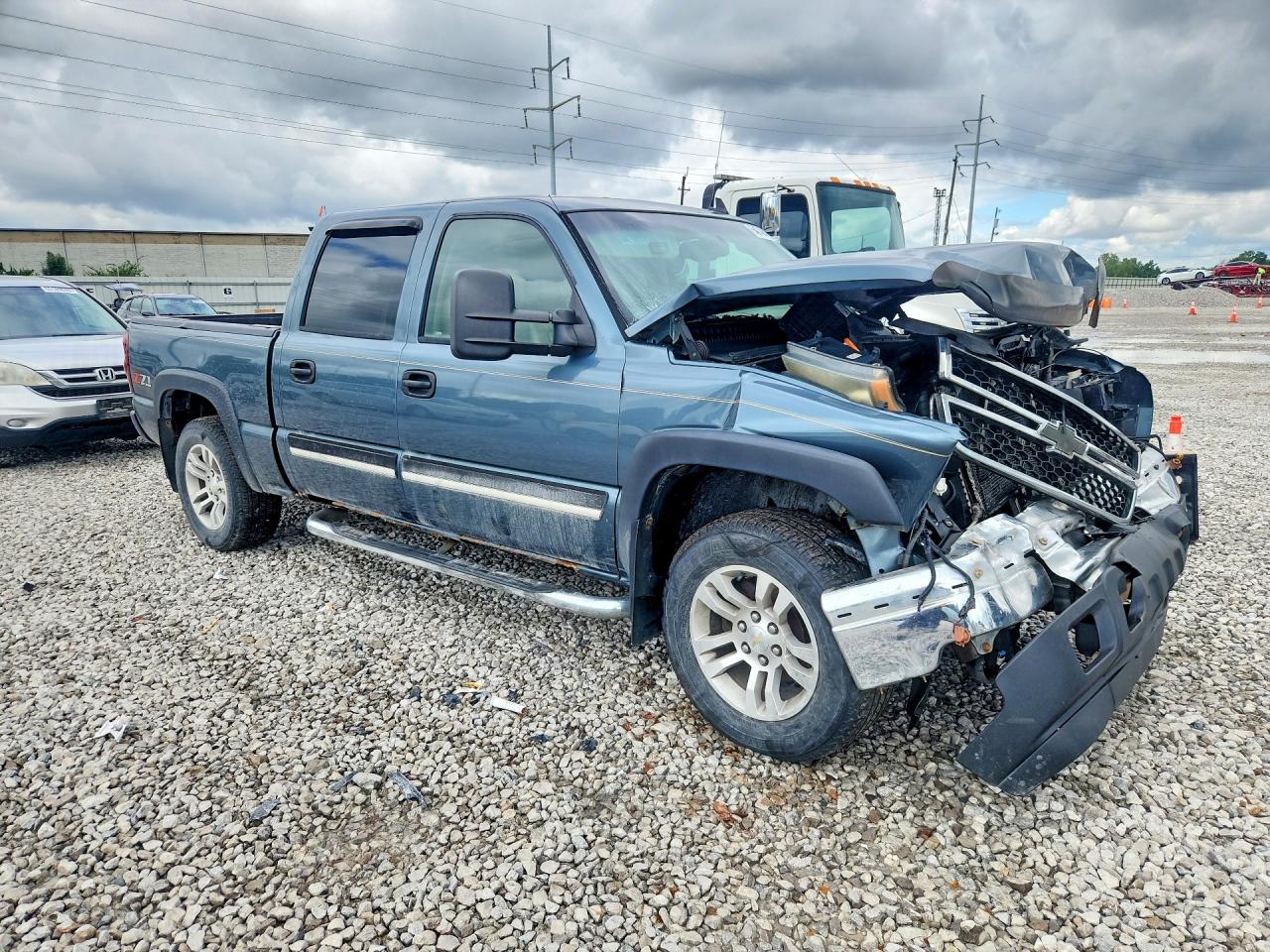 2006 Chevrolet Silverado K1500 Синий vin: 2GCEK13T861148731