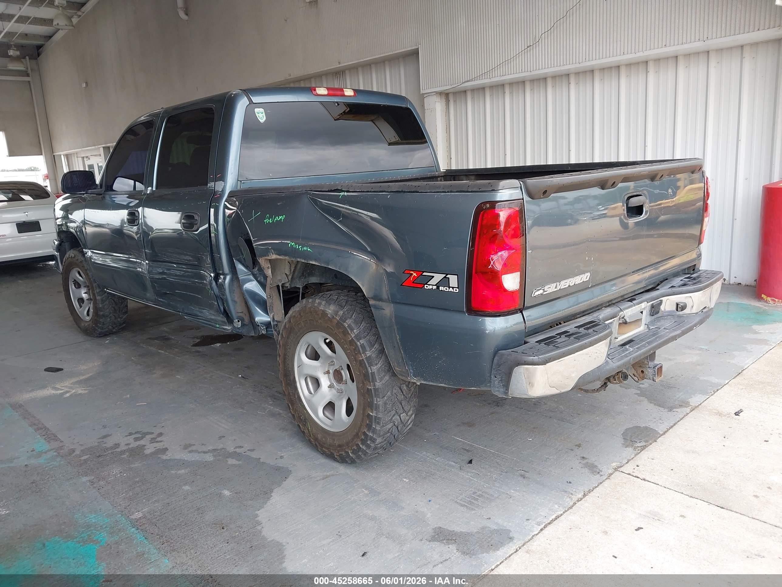 2006 Chevrolet Silverado 1500 Lt1 Turquoise vin: 2GCEK13T861161415