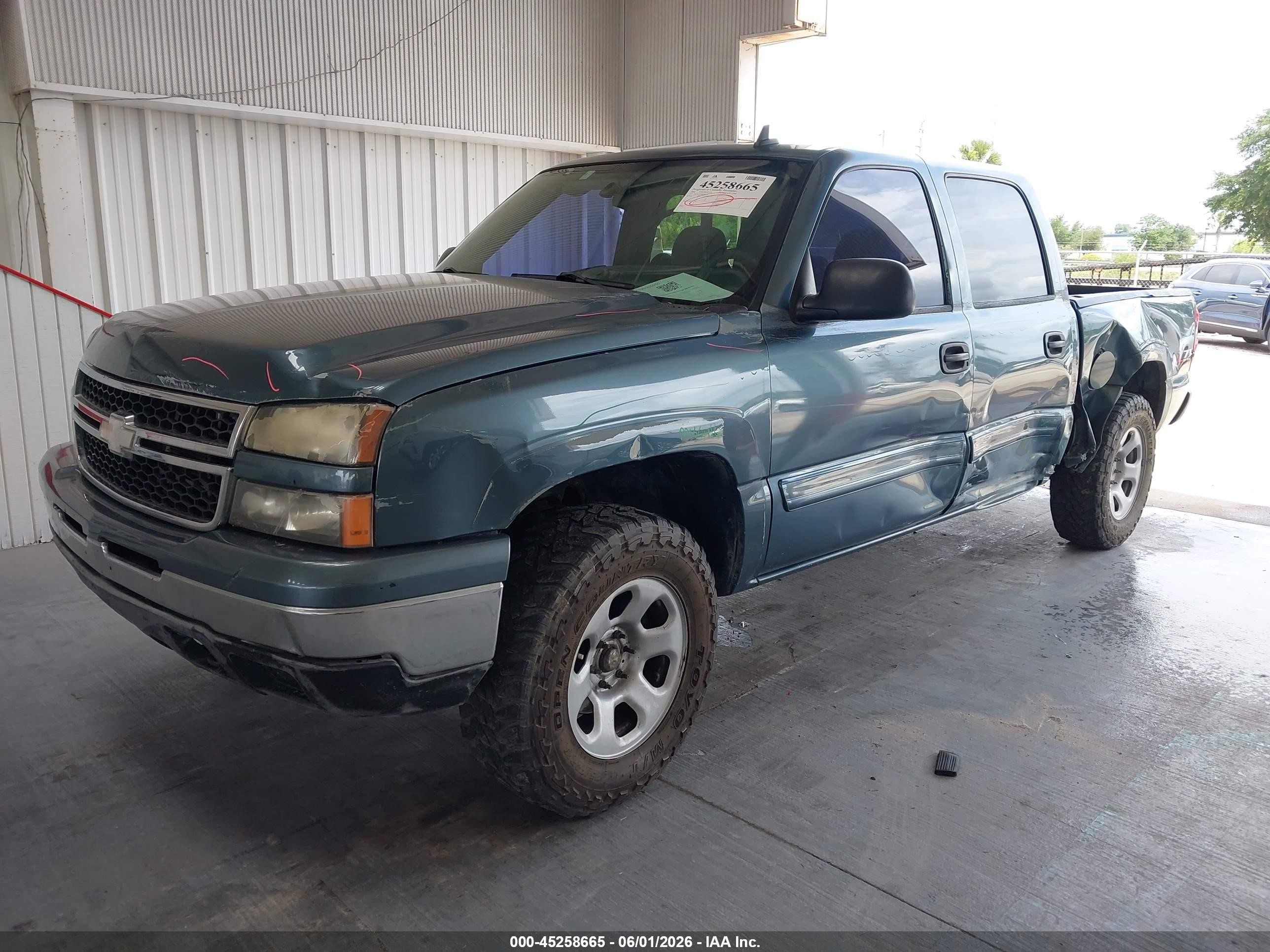 2006 Chevrolet Silverado 1500 Lt1 Turquoise vin: 2GCEK13T861161415