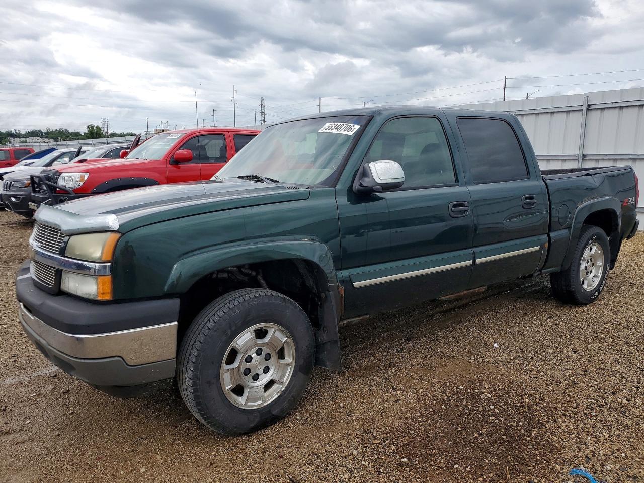 2005 Chevrolet Silverado K1500 Green vin: 2GCEK13T951113842