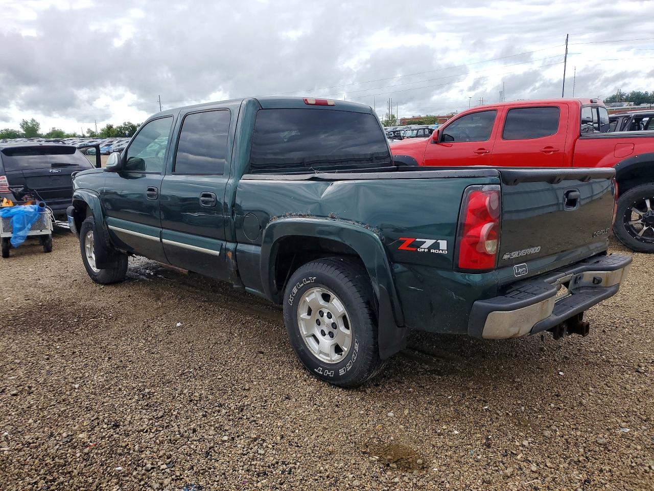 2005 Chevrolet Silverado K1500 Green vin: 2GCEK13T951113842