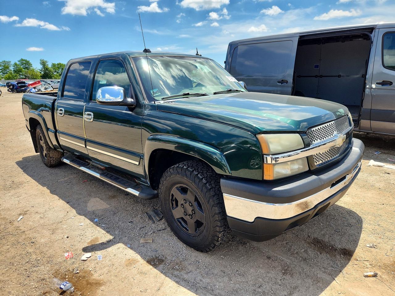 2005 Chevrolet Silverado K1500 Green vin: 2GCEK13T951307173