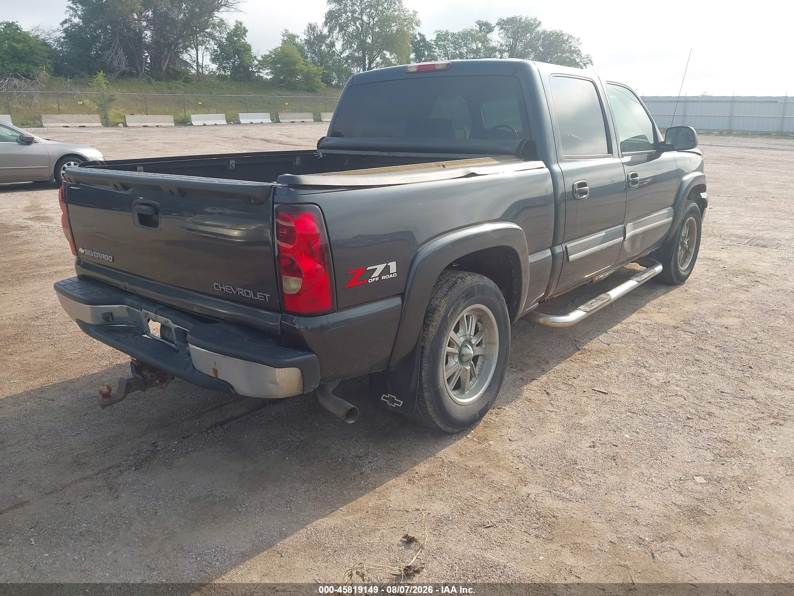 2005 Chevrolet Silverado 1500 Z71 Черный vin: 2GCEK13T951349407