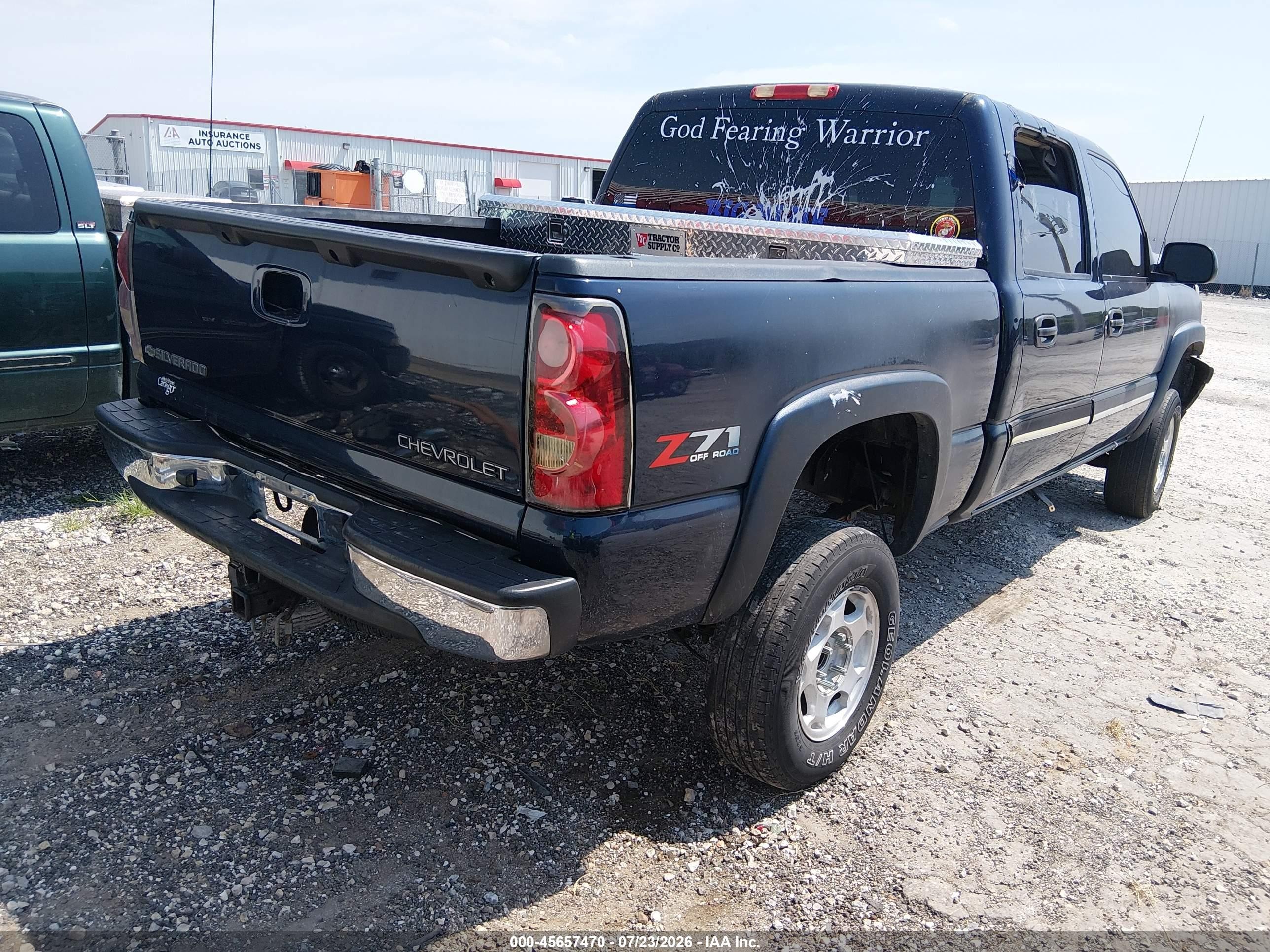 2005 Chevrolet Silverado 1500 Z71 Blue vin: 2GCEK13T951392354