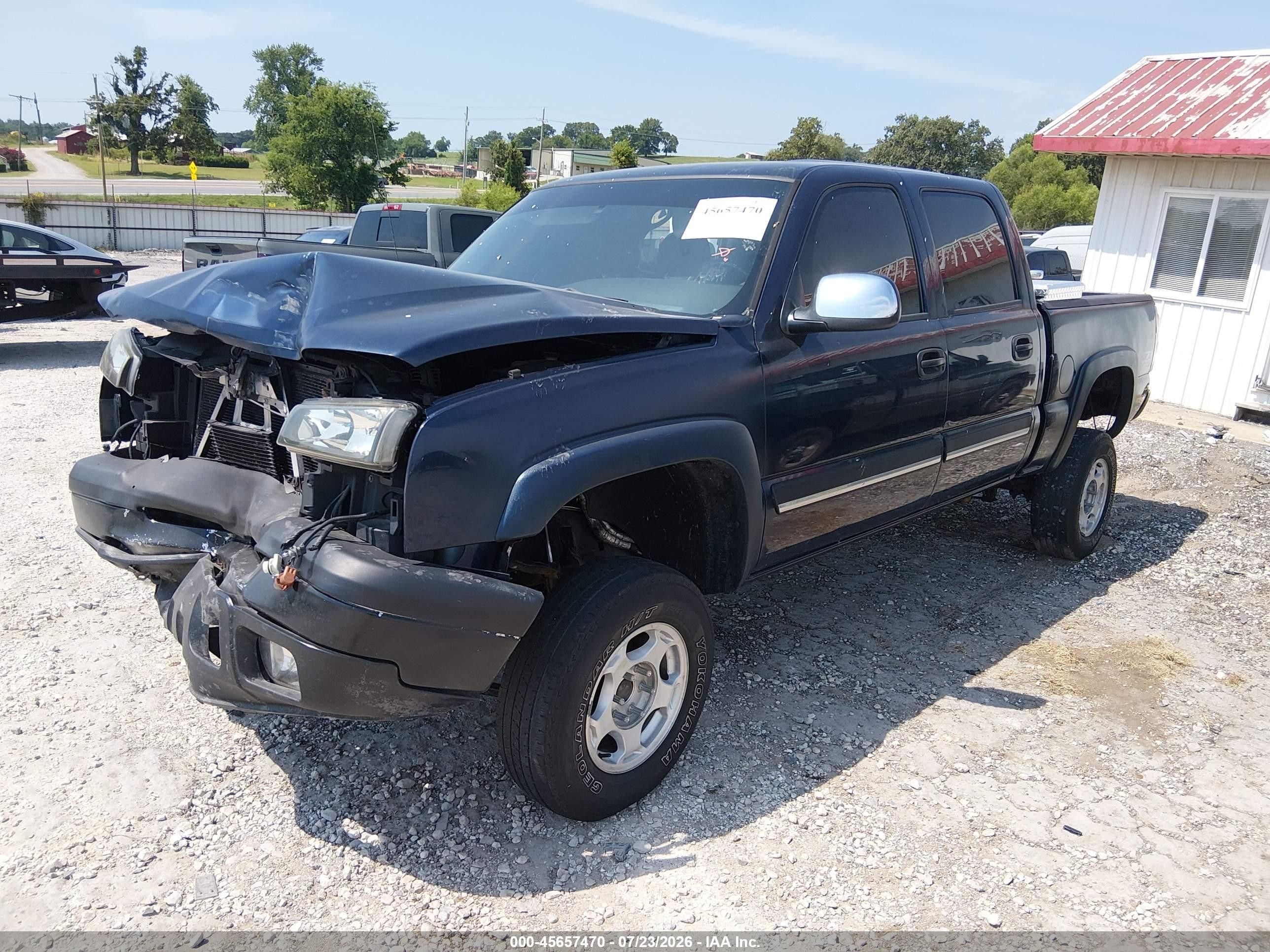 2005 Chevrolet Silverado 1500 Z71 Blue vin: 2GCEK13T951392354