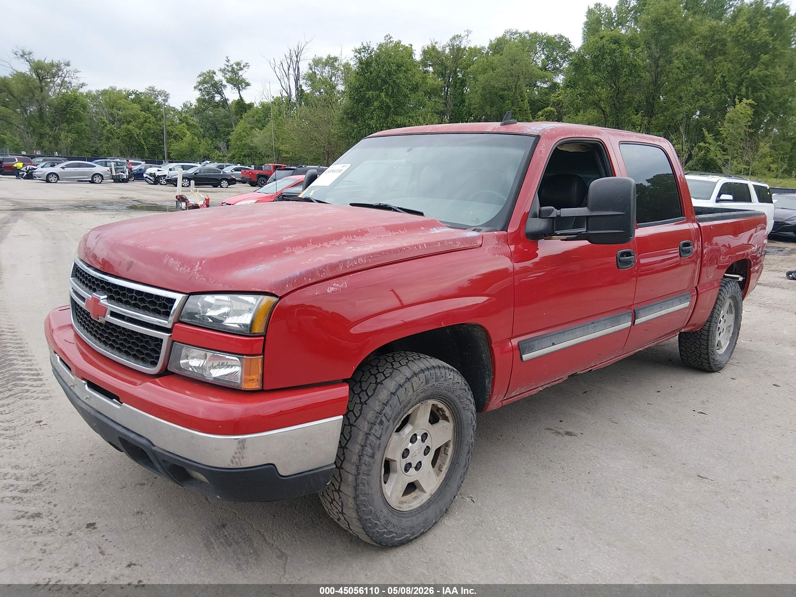 2006 Chevrolet Silverado 1500 Lt3 Red vin: 2GCEK13T961100719