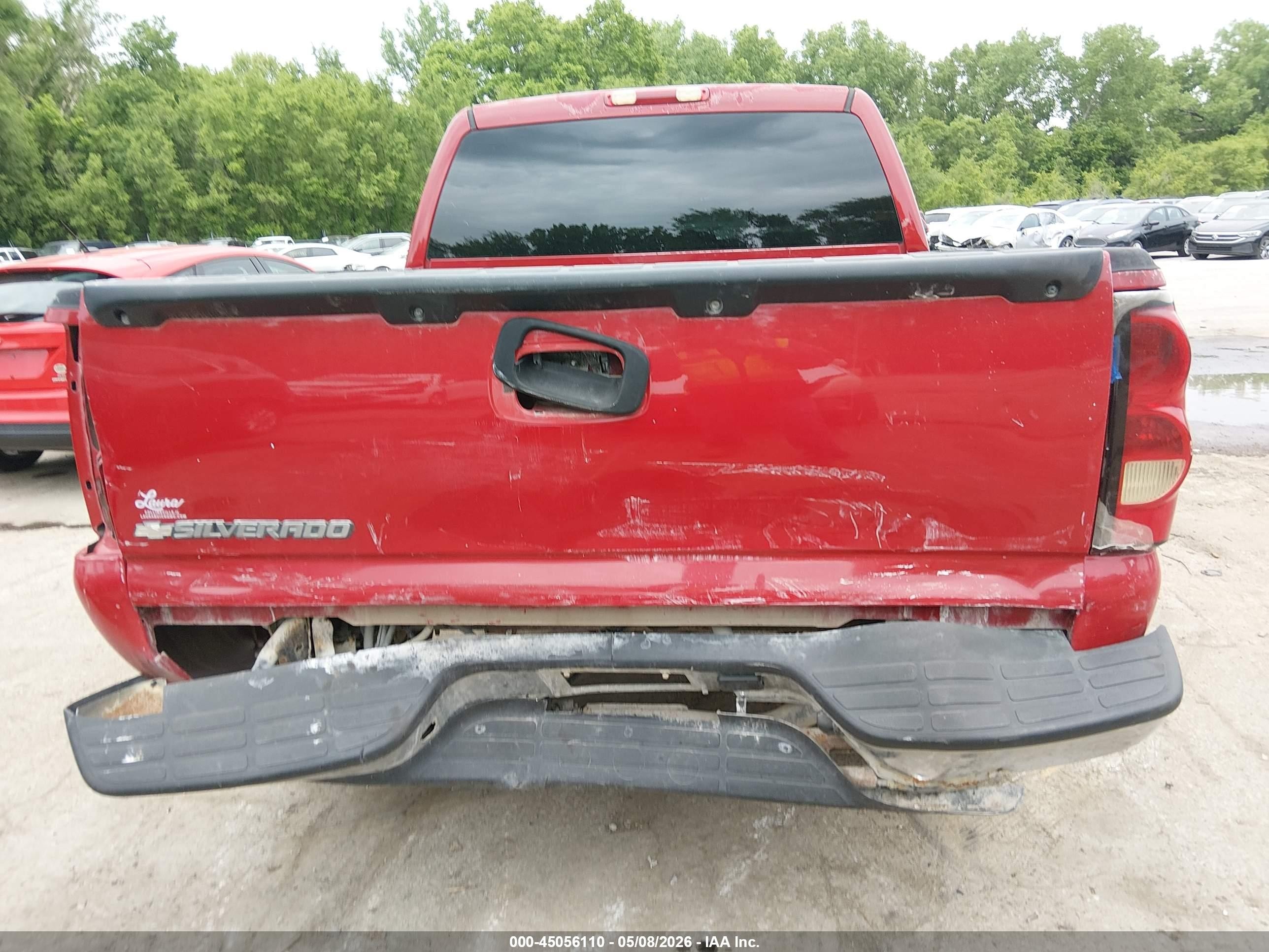 2006 Chevrolet Silverado 1500 Lt3 Red vin: 2GCEK13T961100719