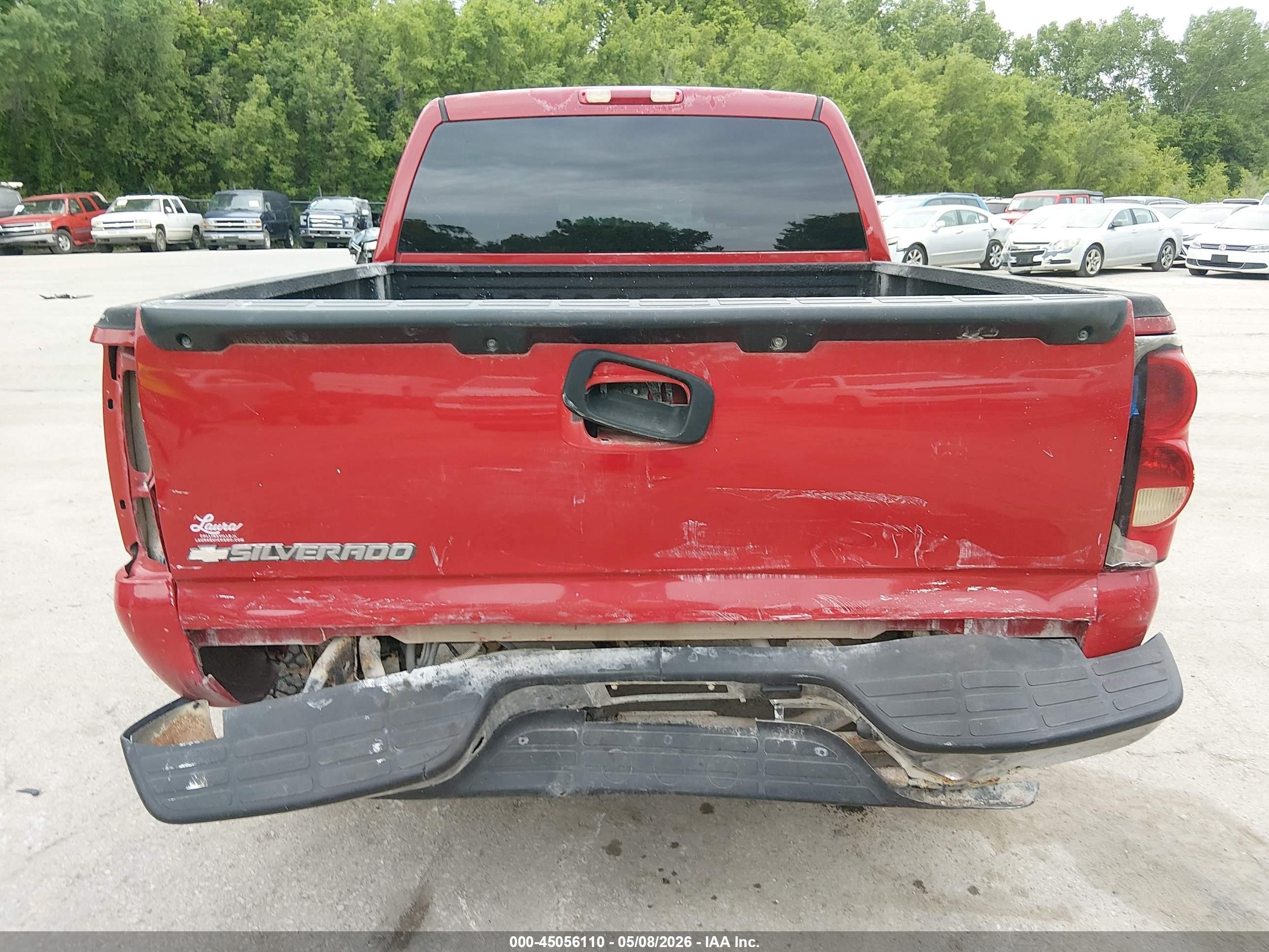 2006 Chevrolet Silverado 1500 Lt3 Red vin: 2GCEK13T961100719