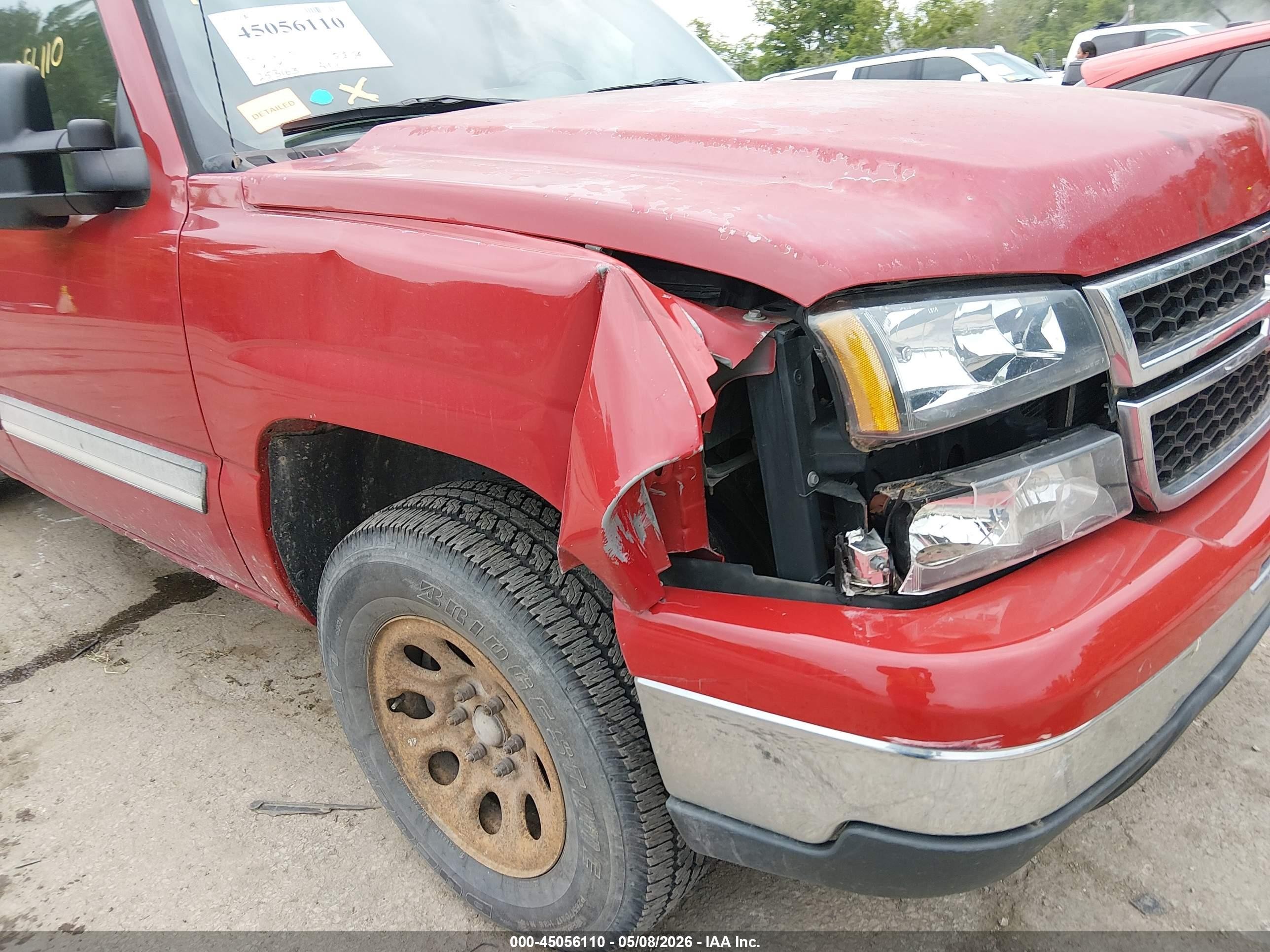 2006 Chevrolet Silverado 1500 Lt3 Red vin: 2GCEK13T961100719