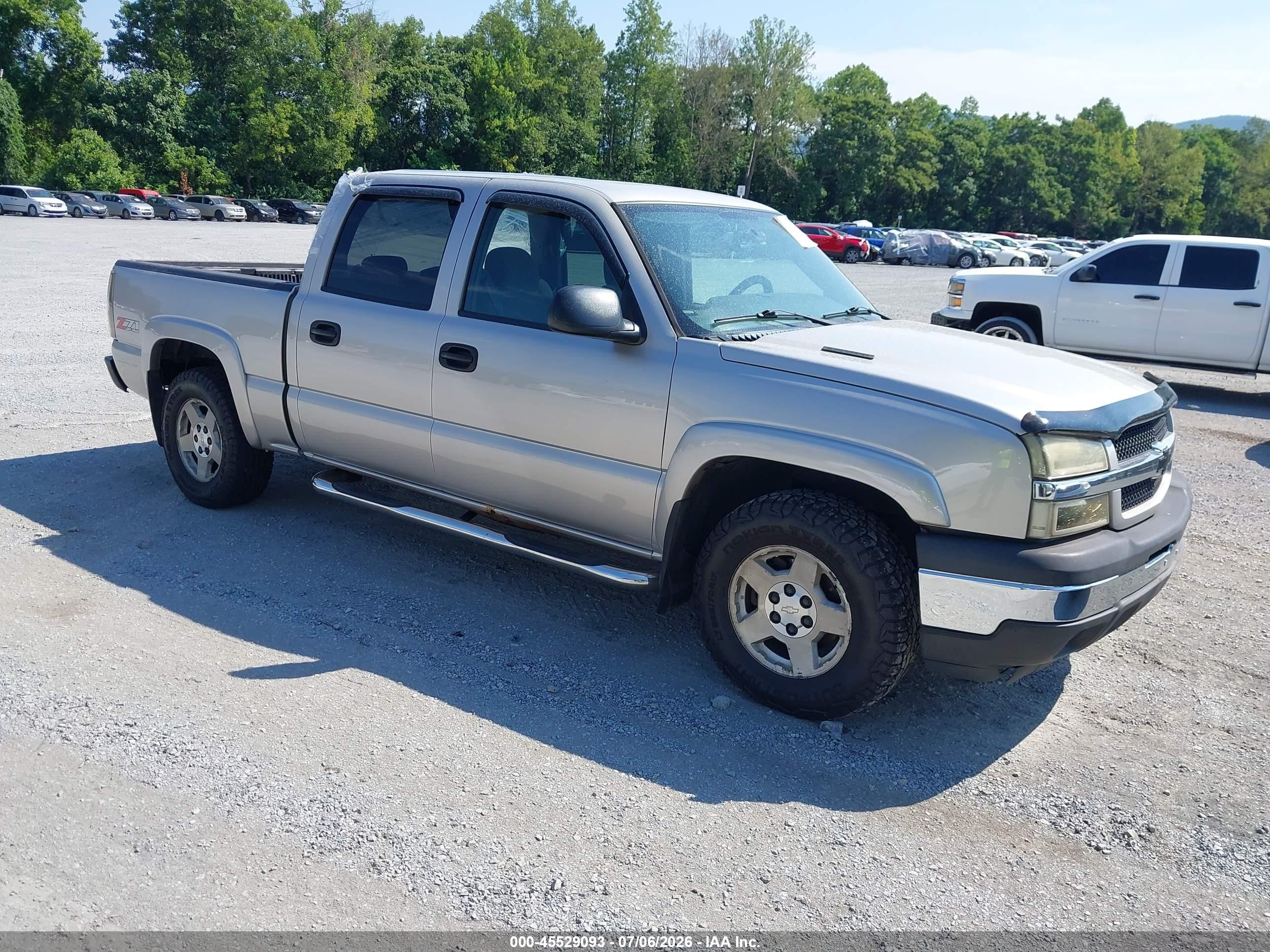 2005 Chevrolet Silverado 1500 Z71 Silver vin: 2GCEK13TX51157932