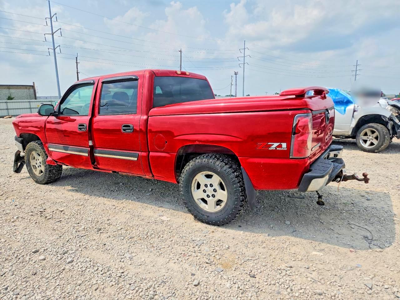 2005 Chevrolet Silverado K1500 Red vin: 2GCEK13TX51324242