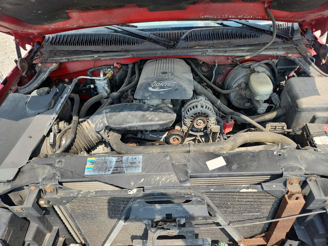 2005 Chevrolet Silverado K1500 Red vin: 2GCEK13TX51324242