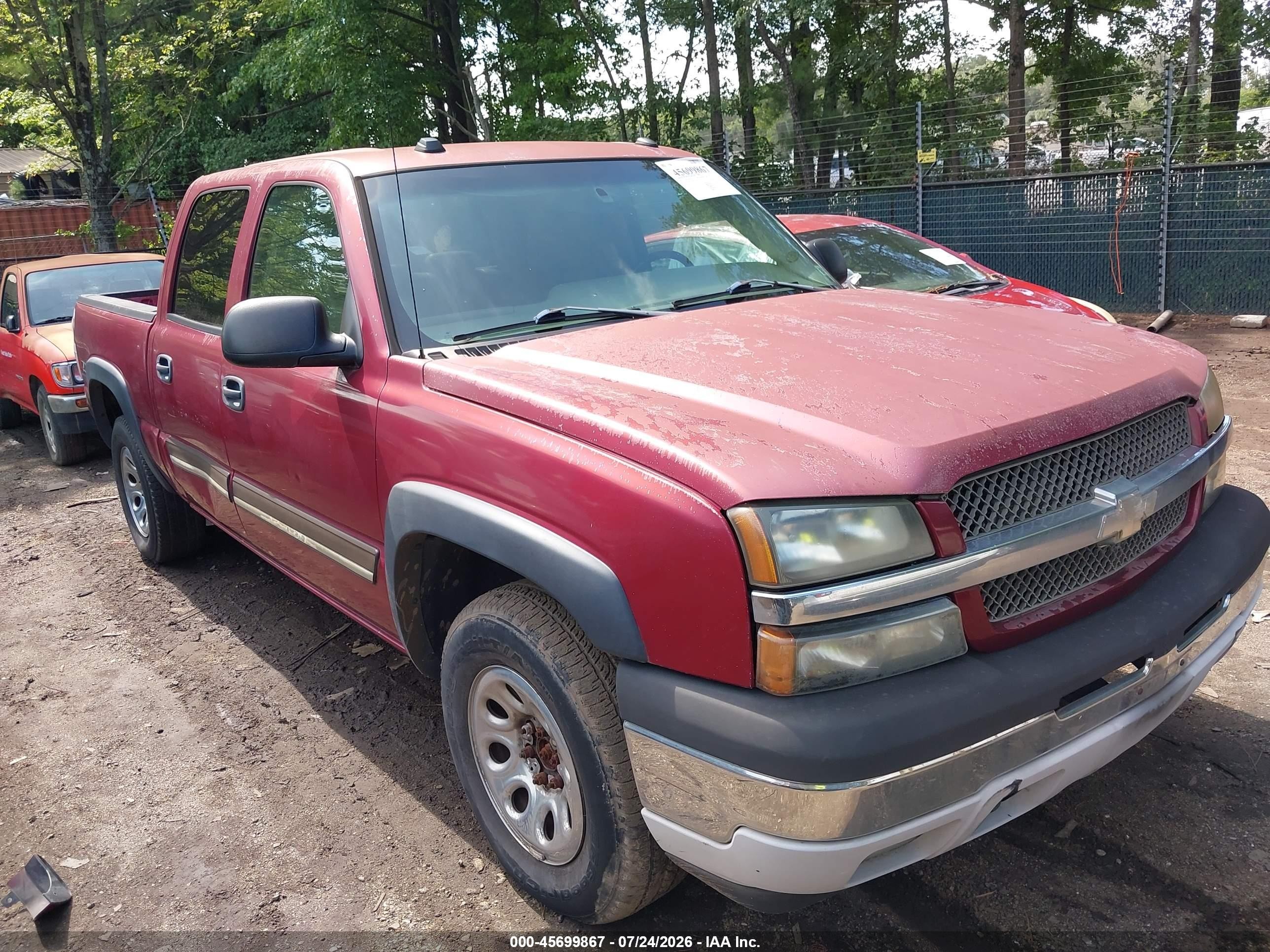 2005 Chevrolet Silverado 1500 Z71 Maroon vin: 2GCEK13TX51365762