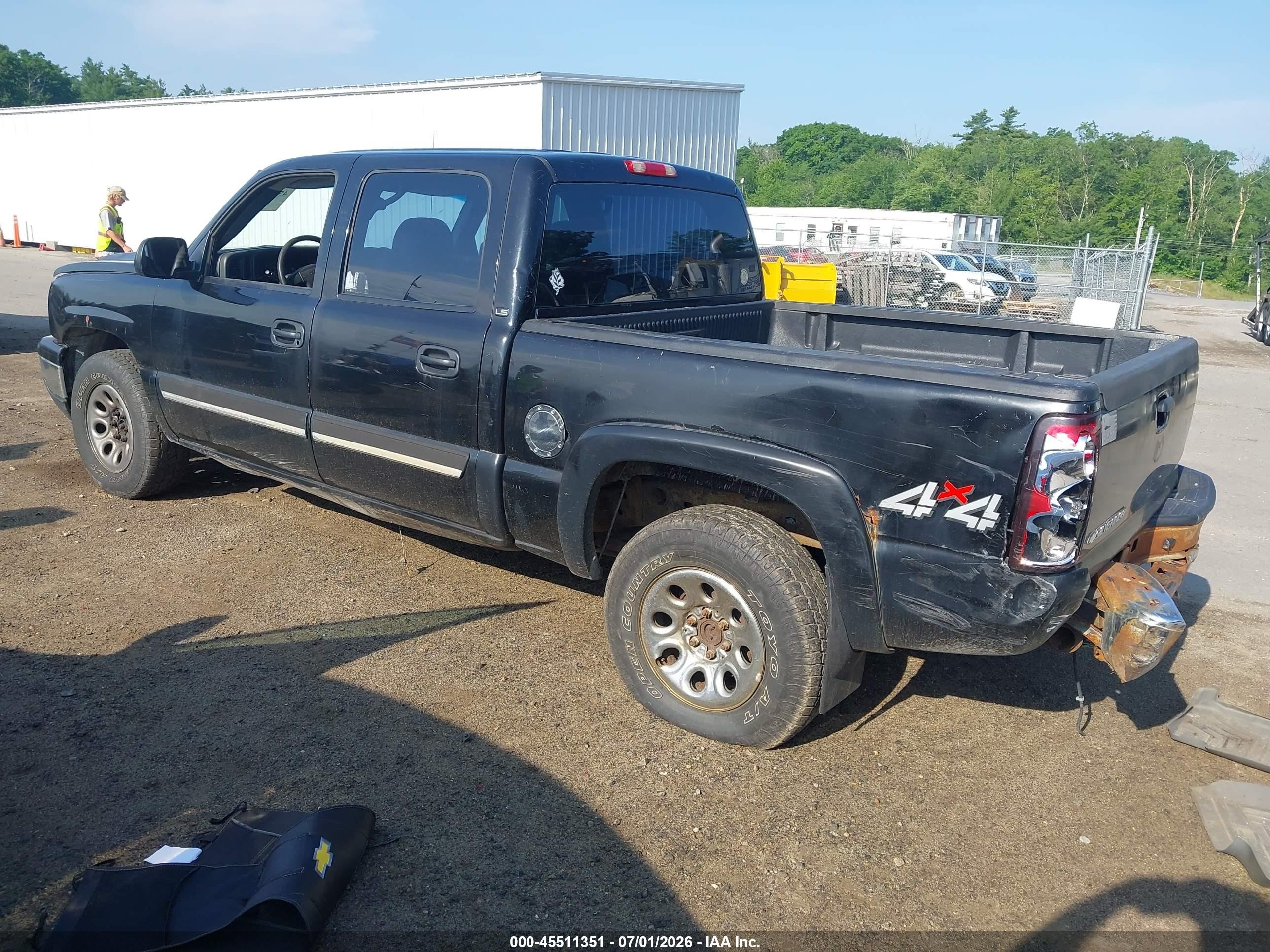 2007 Chevrolet Silverado 1500 Classic Ls Черный vin: 2GCEK13V171152204