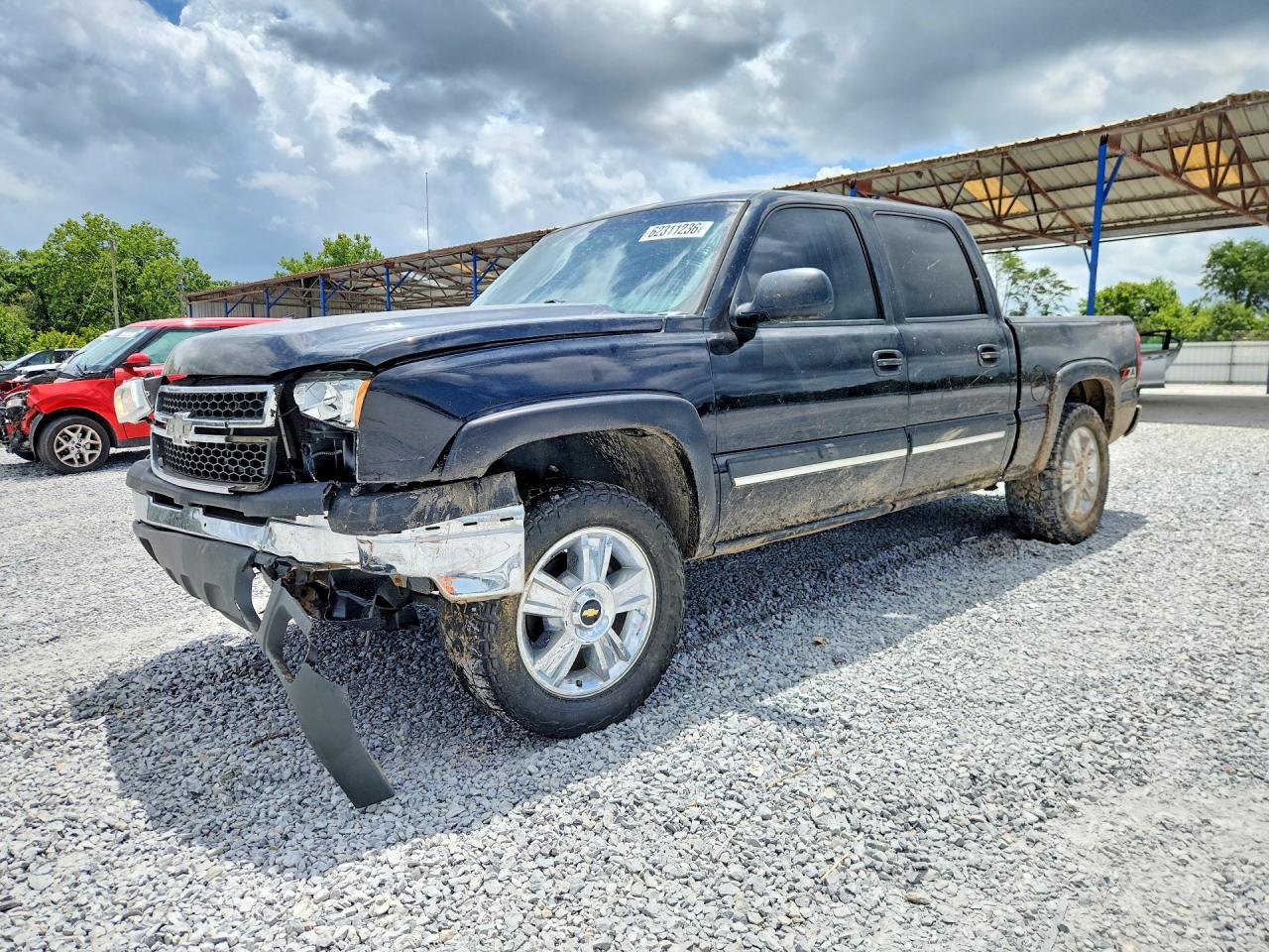 2007 Chevrolet Silverado K1500 Classic Crew Cab Black vin: 2GCEK13V371111444