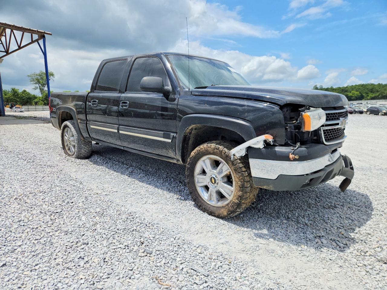 2007 Chevrolet Silverado K1500 Classic Crew Cab Black vin: 2GCEK13V371111444